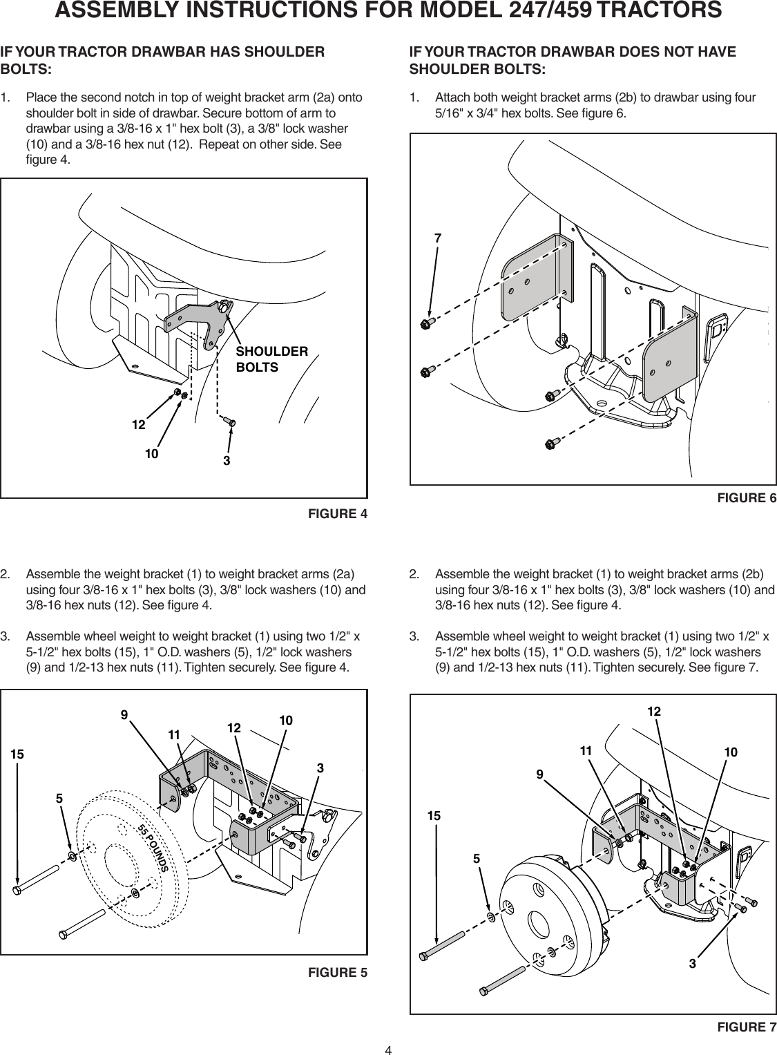 Page 4 of 8 - Craftsman Craftsman-55-Lb-Tractor-Wheel-Weight-Owners-Manual-  Craftsman-55-lb-tractor-wheel-weight-owners-manual