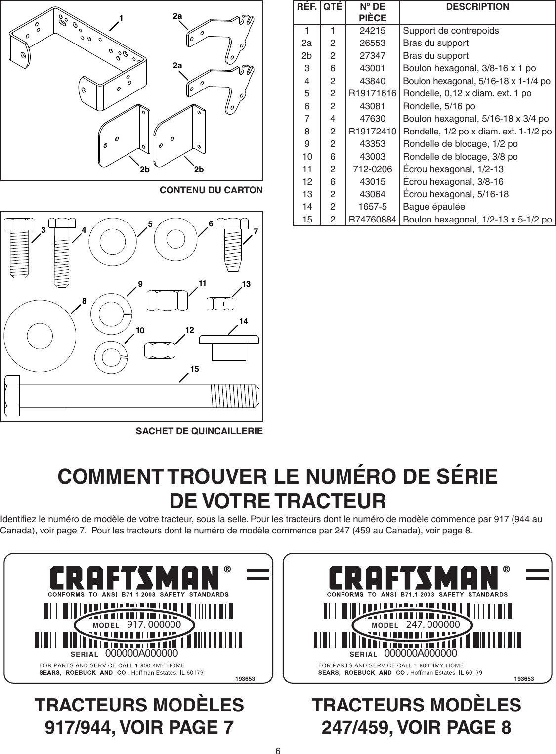 Page 6 of 8 - Craftsman Craftsman-55-Lb-Tractor-Wheel-Weight-Owners-Manual-  Craftsman-55-lb-tractor-wheel-weight-owners-manual