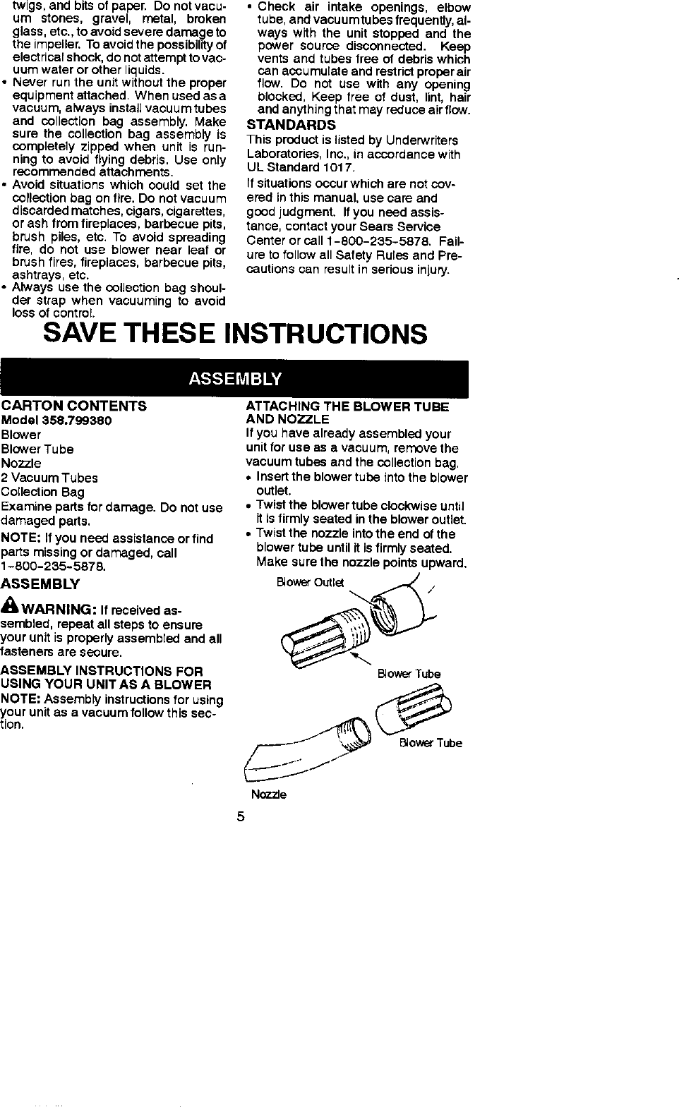 Page 5 of 10 - Craftsman Craftsman-79938-Operators-Manual-  Craftsman-79938-operators-manual