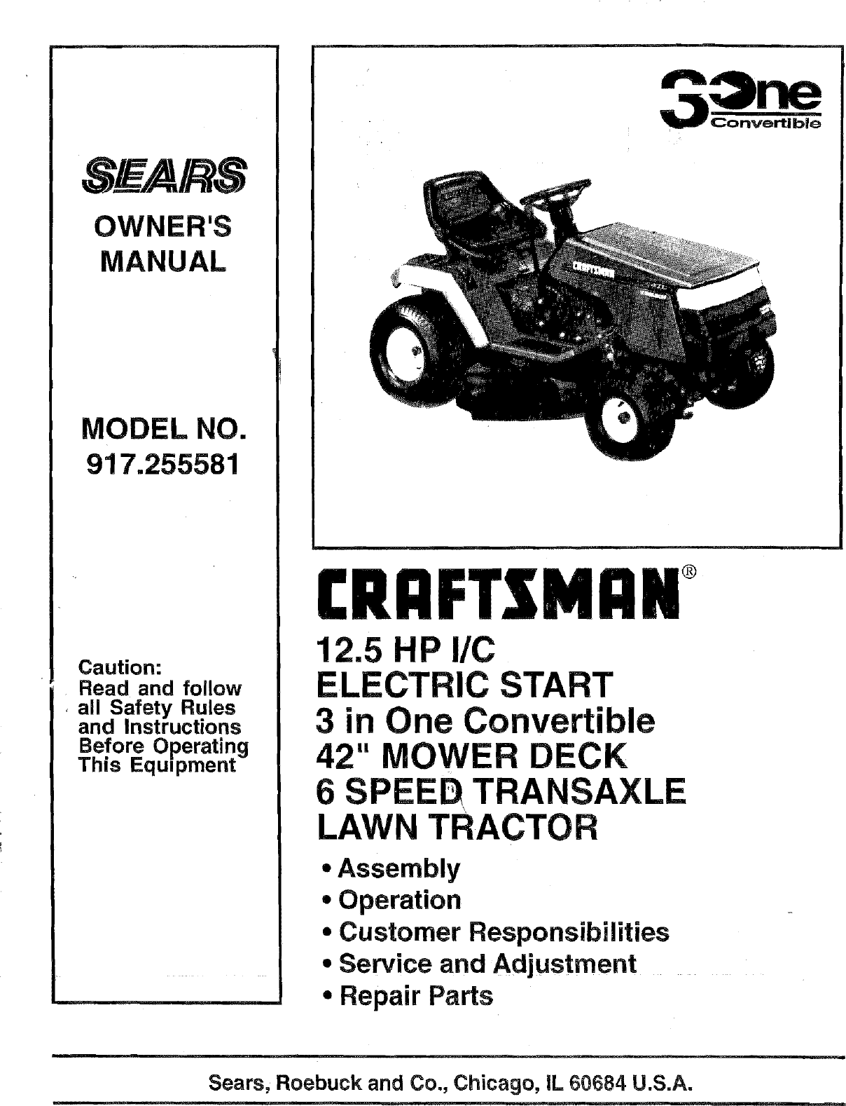 Craftsman User Manual Download