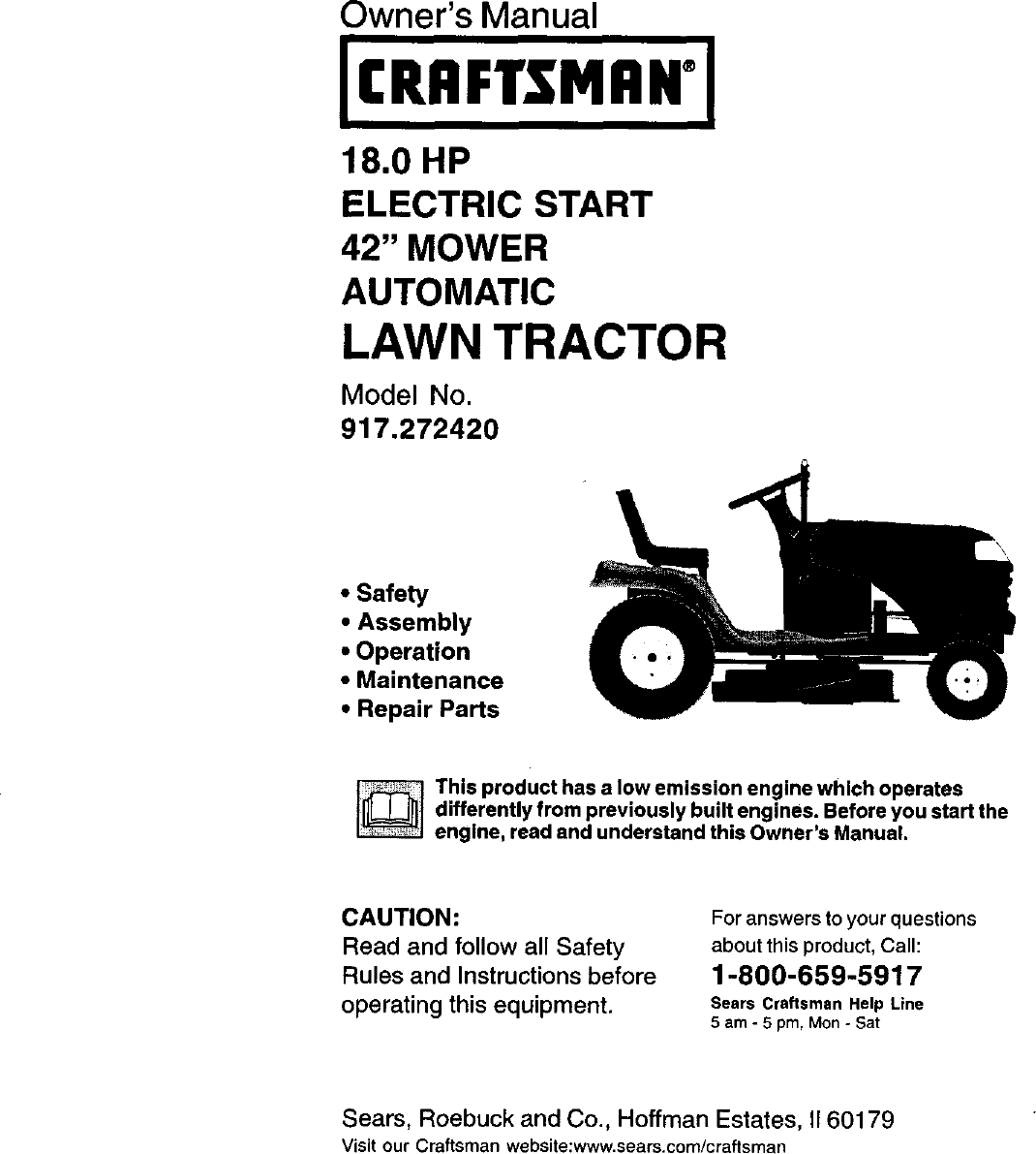 Craftsman 917 27242 Users Manual