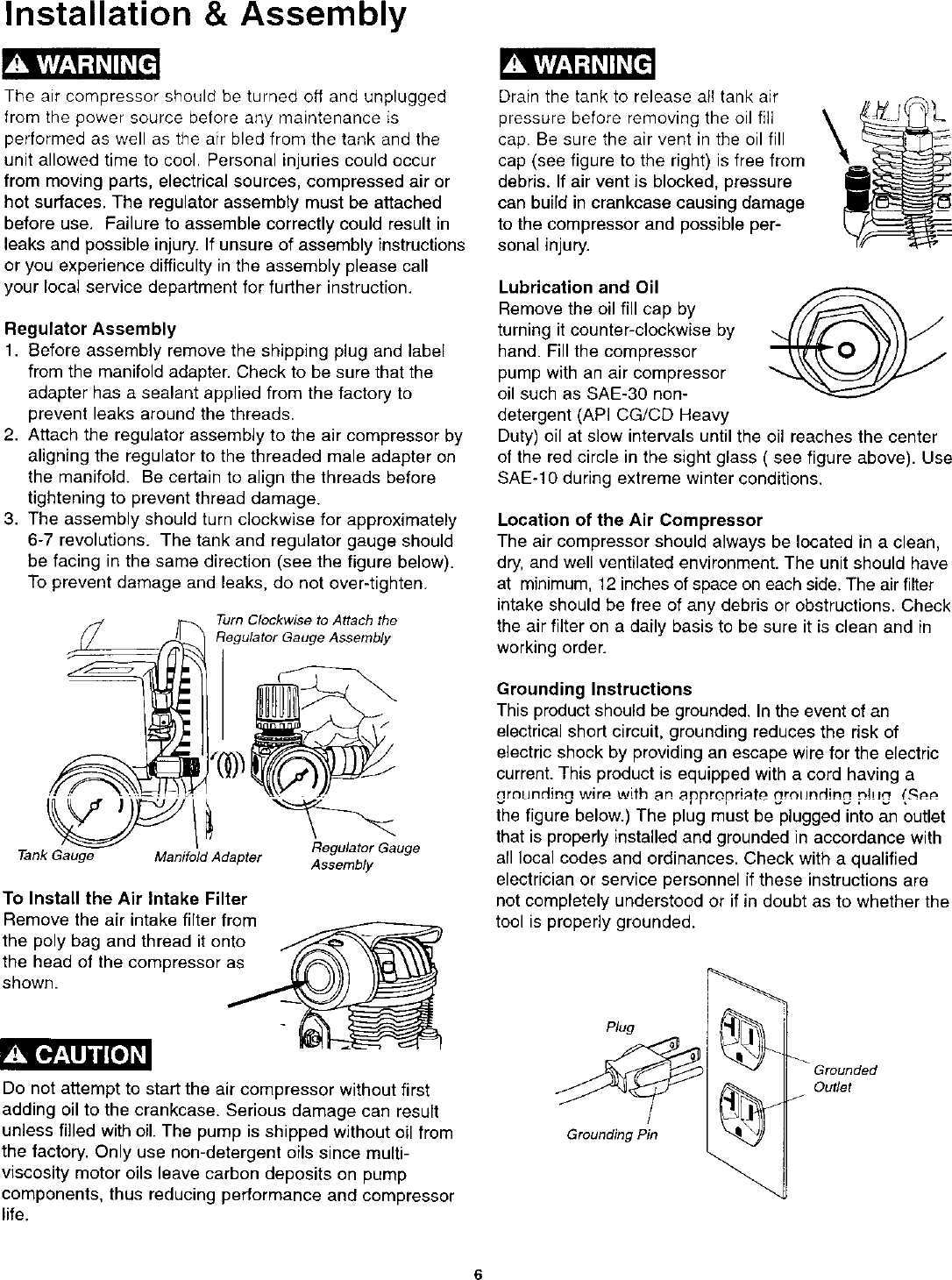 Page 6 of 11 - Craftsman Craftsman-921-1521-Users-Manual-  Craftsman-921-1521-users-manual