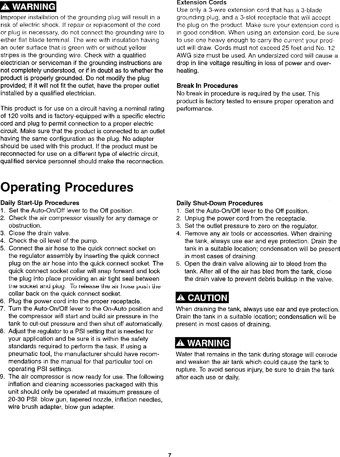 Page 7 of 11 - Craftsman Craftsman-921-1521-Users-Manual-  Craftsman-921-1521-users-manual