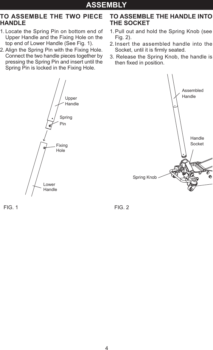 Page 4 of 9 - Craftsman Craftsman-950239-2-Ton-Capacity-Users-Manual- 50239 (G620) Manual 2007.pmd  Craftsman-950239-2-ton-capacity-users-manual