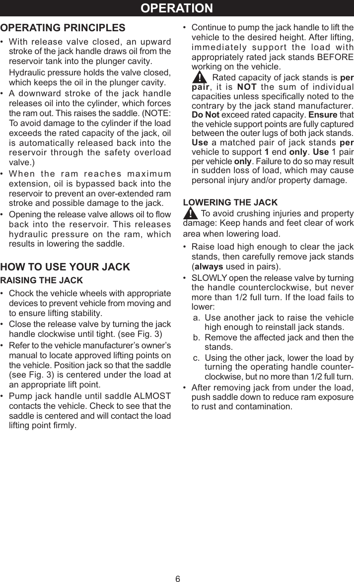 Page 6 of 9 - Craftsman Craftsman-950239-2-Ton-Capacity-Users-Manual- 50239 (G620) Manual 2007.pmd  Craftsman-950239-2-ton-capacity-users-manual