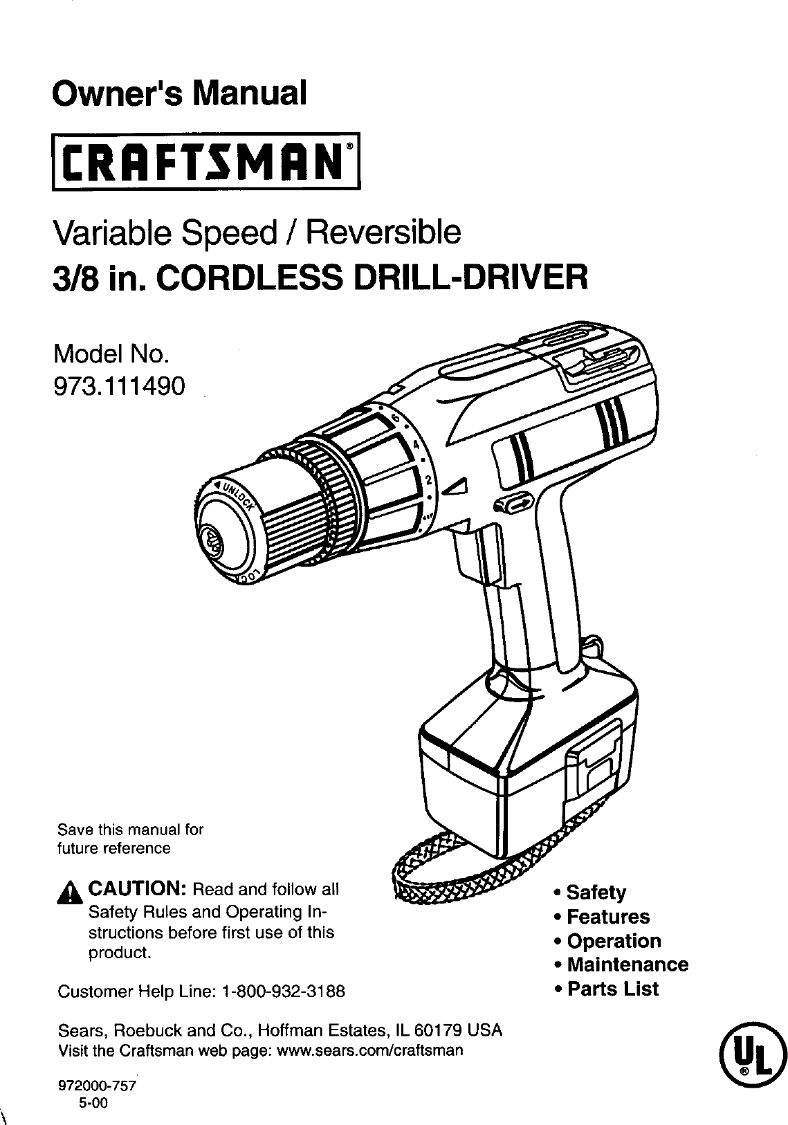 Craftsman 973 11149 Owners Manual