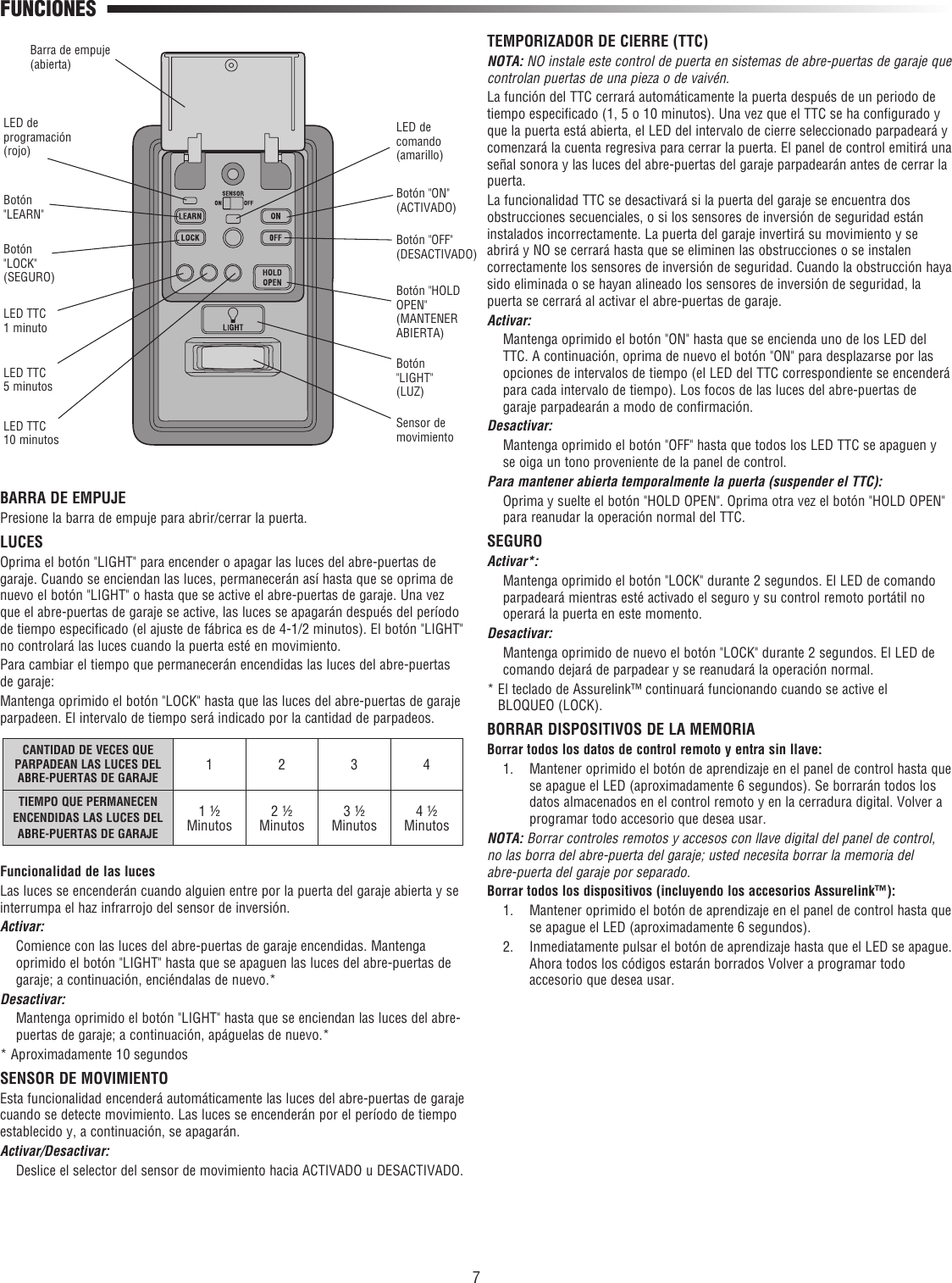 Page 7 of 8 - Craftsman Craftsman-Assure-Link-Garage-Door-Opener-Smartphone-Control-Kit-No-Service-Fees-Free-App--Owners-Manual-Espanol- 114A4547B  Craftsman-assure-link-garage-door-opener-smartphone-control-kit-no-service-fees-free-app--owners-manual-espanol