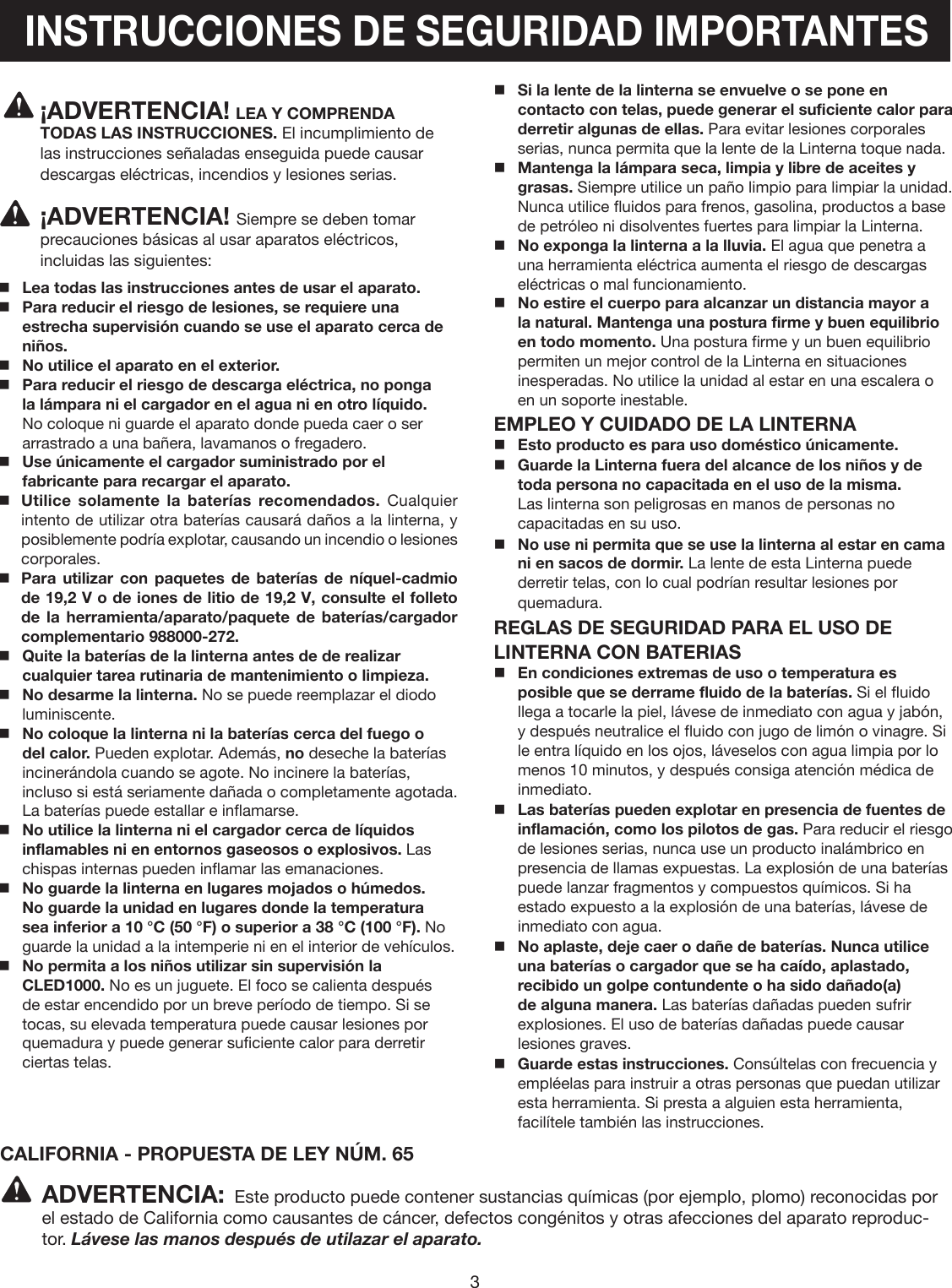 Page 8 of 12 - Craftsman Craftsman-C3-19-2-Volt-Cordless-Led-Light-Owners-Manual-  Craftsman-c3-19-2-volt-cordless-led-light-owners-manual