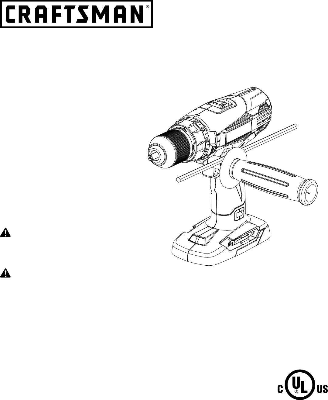 Craftsman C3 Hammer Drill Add On Tool Owners Manual