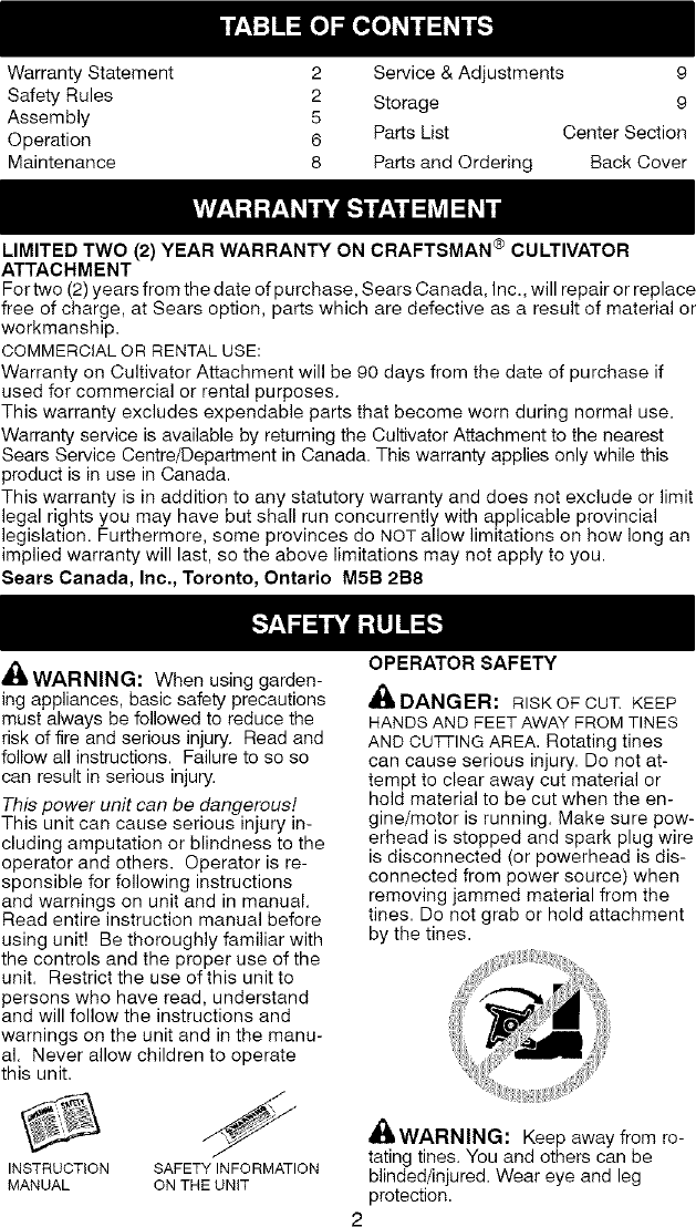 Page 2 of 9 - Craftsman Craftsman-C944-511580-Operators-Manual-  Craftsman-c944-511580-operators-manual