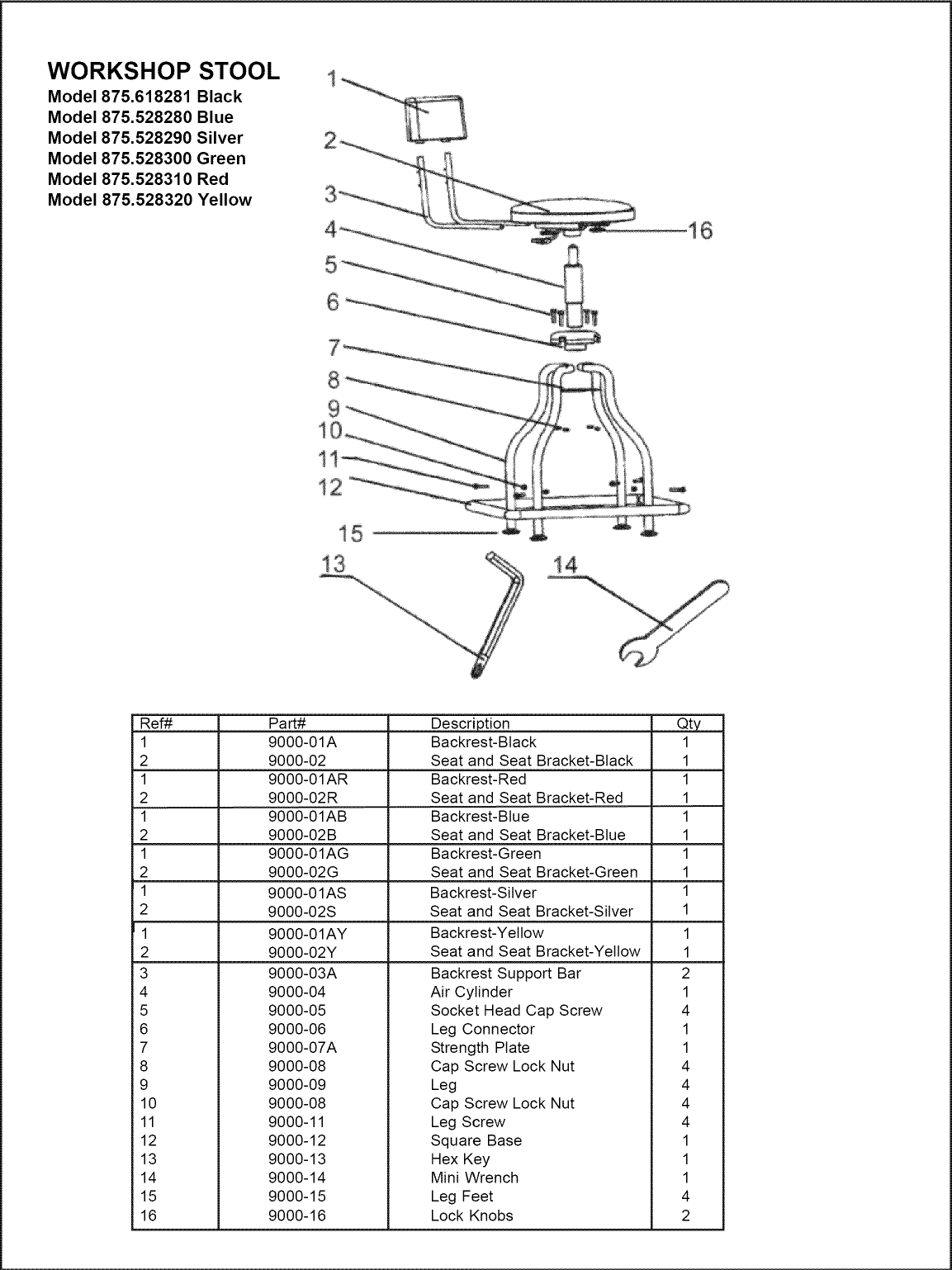Page 2 of 5 - Craftsman Craftsman-Chrome-Vinyl-Hydraulic-Hydraulic-Stool-Owners-Manual-  Craftsman-chrome-vinyl-hydraulic-hydraulic-stool-owners-manual