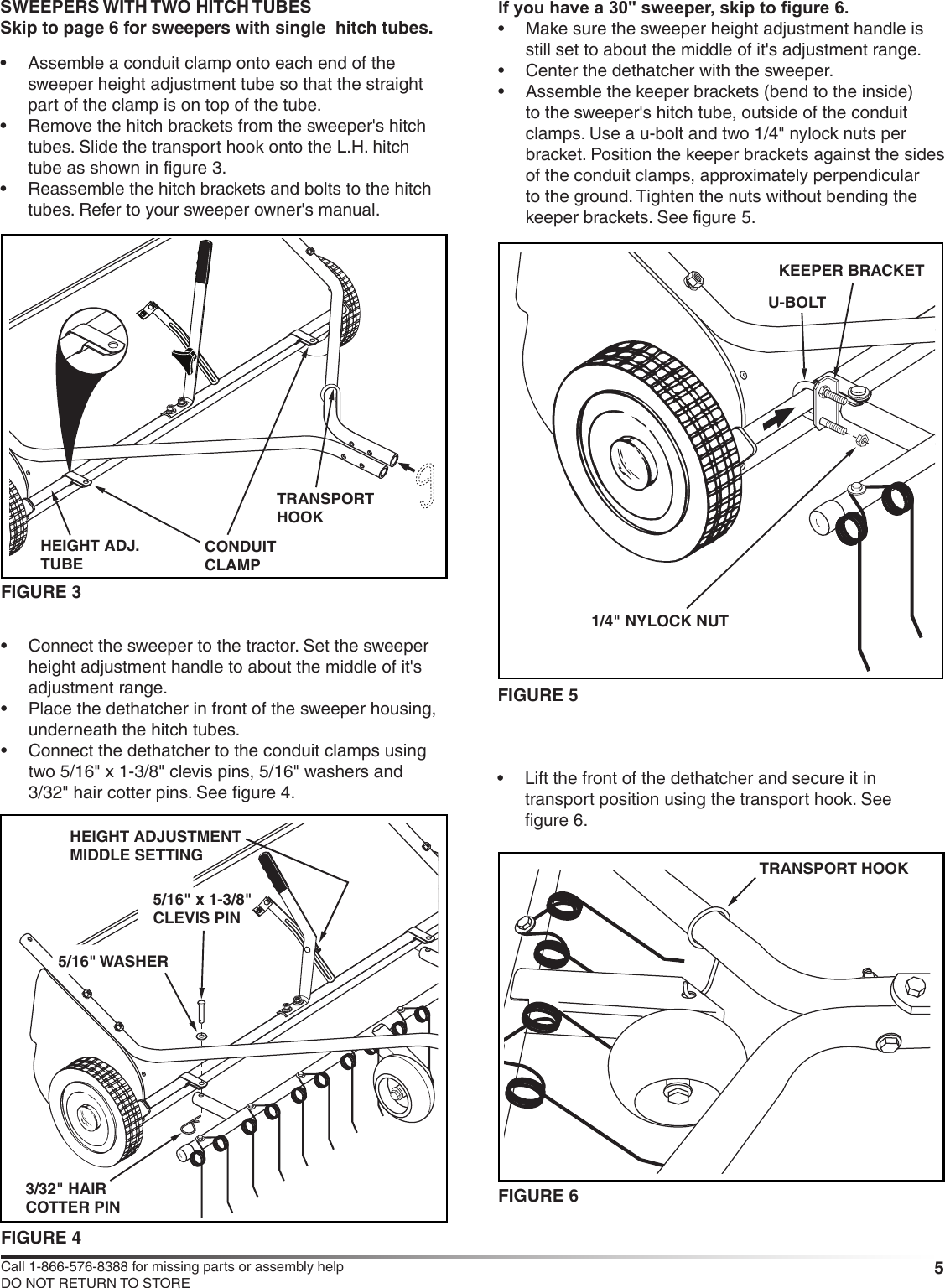 Page 5 of 12 - Craftsman Craftsman-Dethatcher-For-Lawnsweeper-Owners-Manual-  Craftsman-dethatcher-for-lawnsweeper-owners-manual