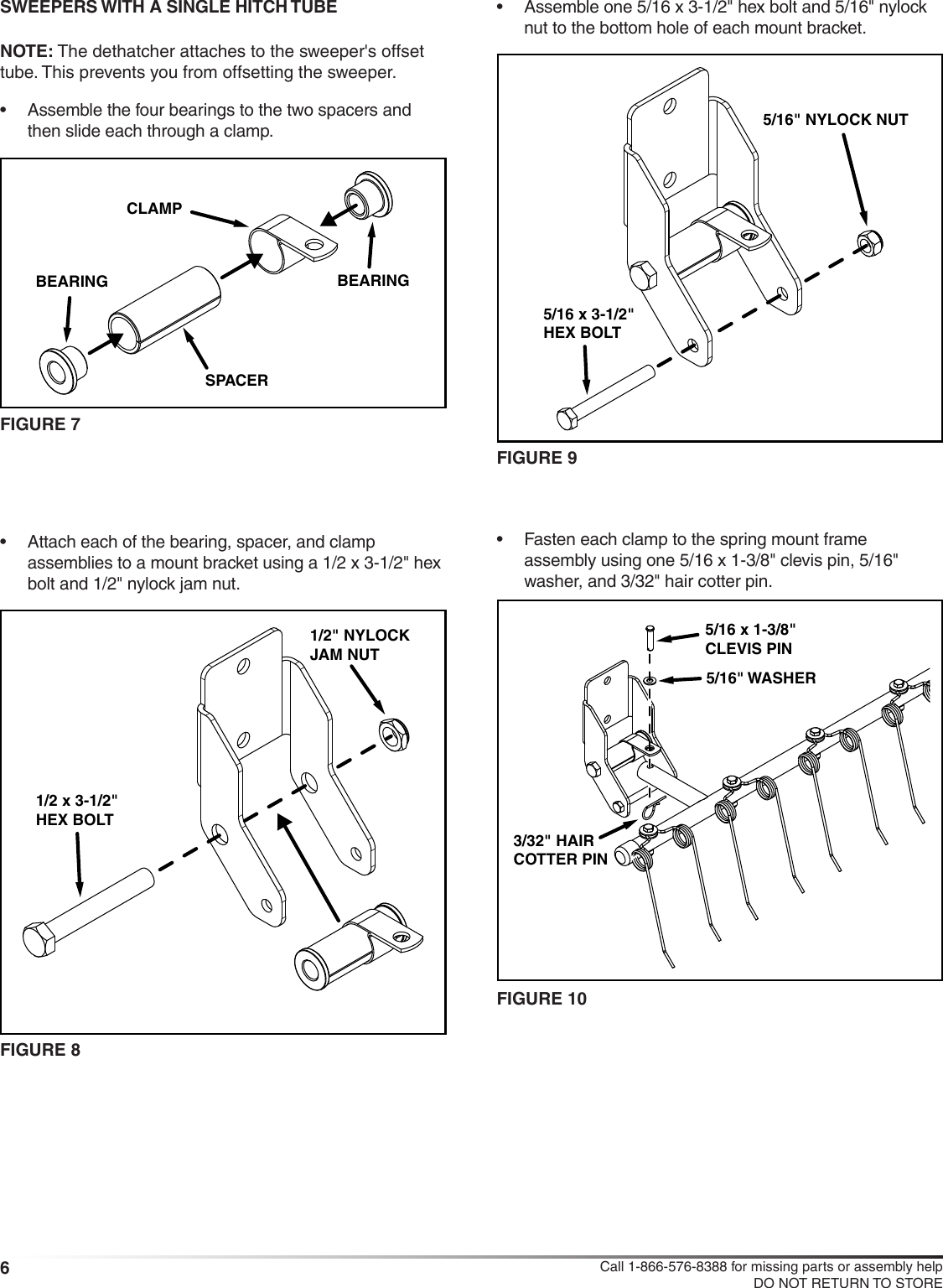 Page 6 of 12 - Craftsman Craftsman-Dethatcher-For-Lawnsweeper-Owners-Manual-  Craftsman-dethatcher-for-lawnsweeper-owners-manual