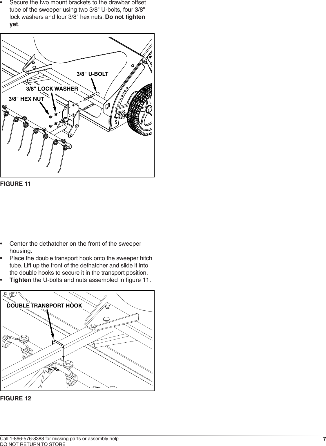 Page 7 of 12 - Craftsman Craftsman-Dethatcher-For-Lawnsweeper-Owners-Manual-  Craftsman-dethatcher-for-lawnsweeper-owners-manual