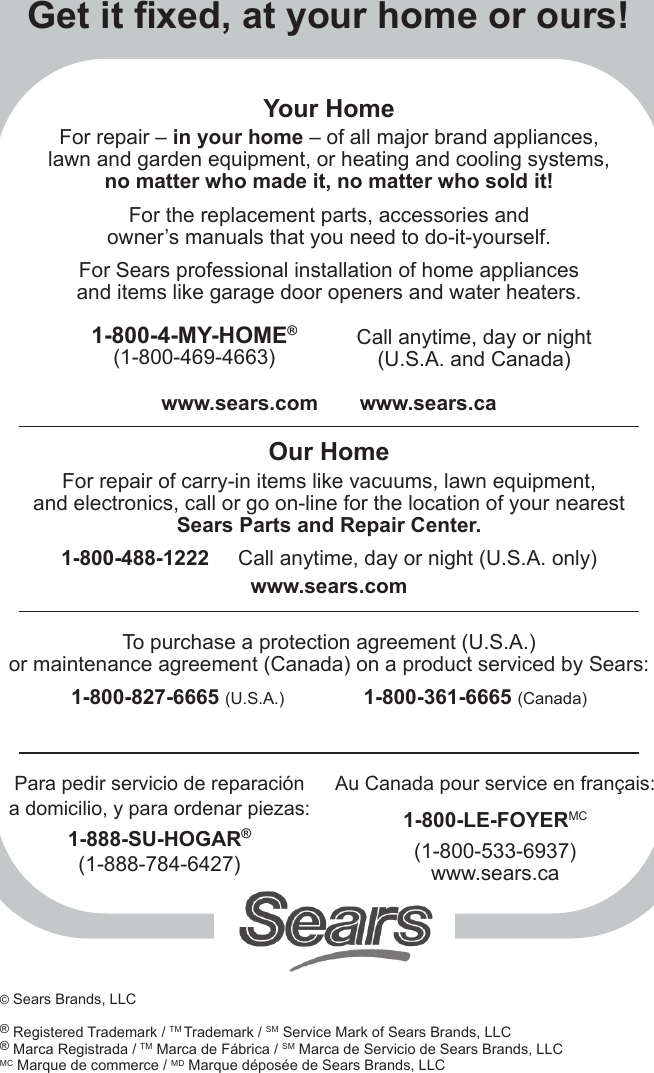 Page 8 of 8 - Craftsman Craftsman-Floor-Jack-50156-Users-Manual- 50156-M0  Craftsman-floor-jack-50156-users-manual