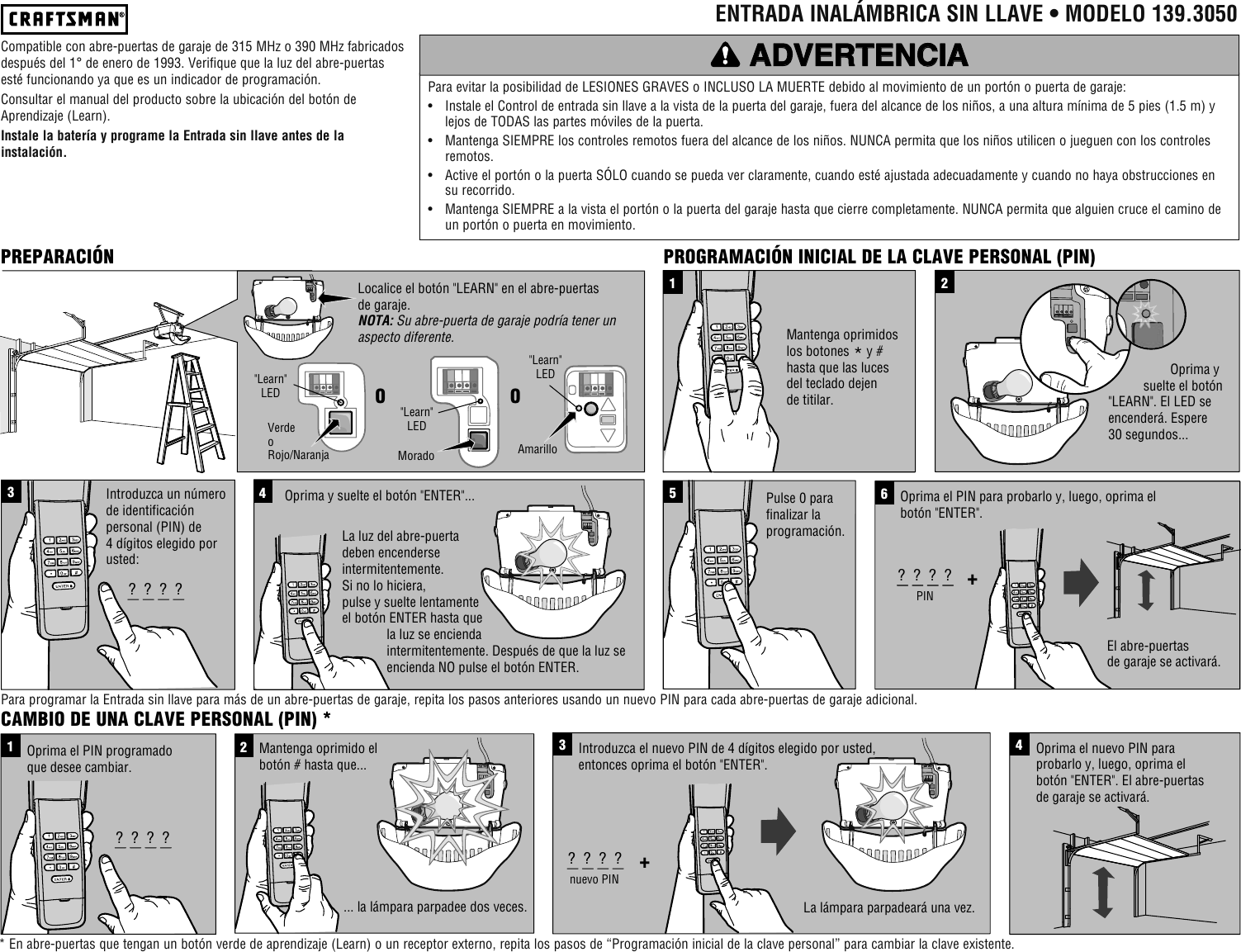 Page 3 of 4 - Craftsman Craftsman-Garage-Door-Opener-Wireless-Keyless-Entry-Pad-Owners-Manual-  Craftsman-garage-door-opener-wireless-keyless-entry-pad-owners-manual