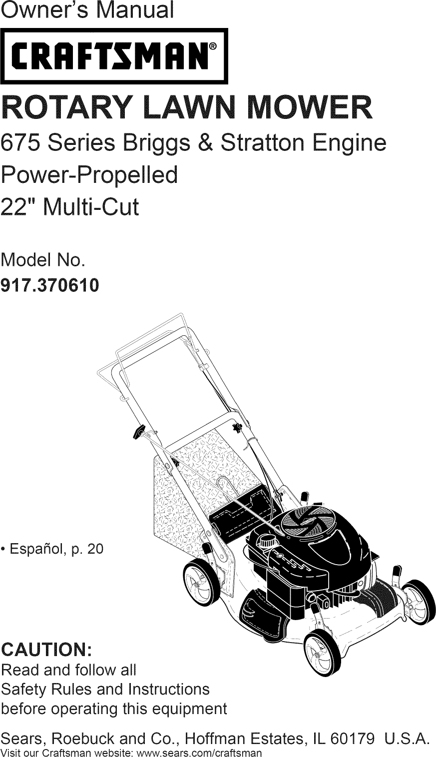 Craftsman Owners Manual