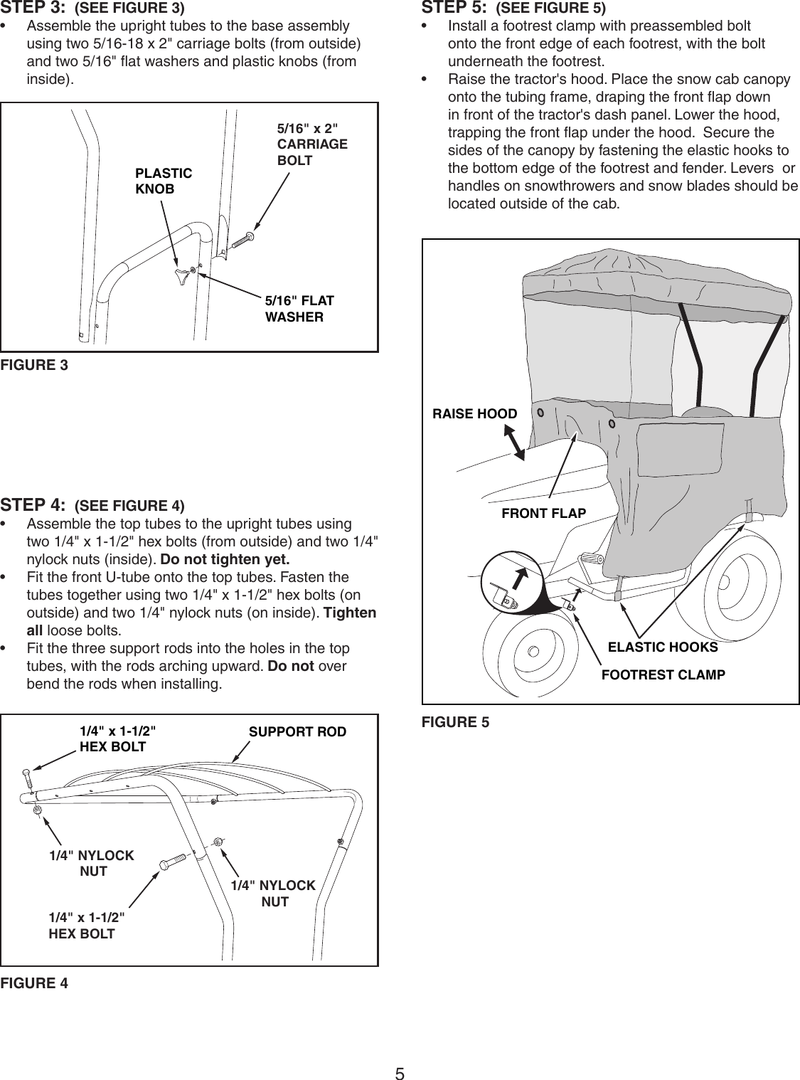 Page 5 of 8 - Craftsman Craftsman-Snow-Cab-For-Tractors-Source-247-Owners-Manual-  Craftsman-snow-cab-for-tractors-source-247-owners-manual