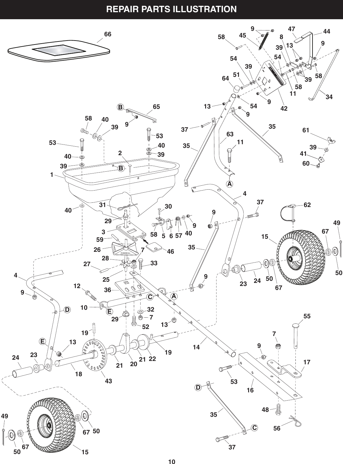 Page 10 of 12 - Craftsman Craftsman-Tow-Hitch-Fertilizer-Seed-Spreader-Owners-Manual-  Craftsman-tow-hitch-fertilizer-seed-spreader-owners-manual