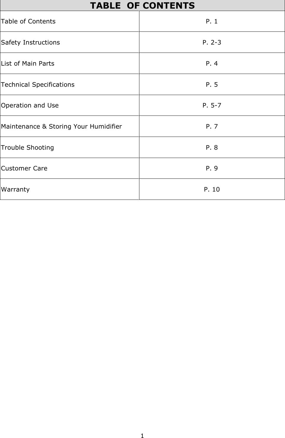 Page 2 of 11 - Crane EE-4109 - Hello Kitty Humidifier 2012 User Manual  To The Afecf9fe-10a1-45fc-bb26-ec1f3f14fc6f