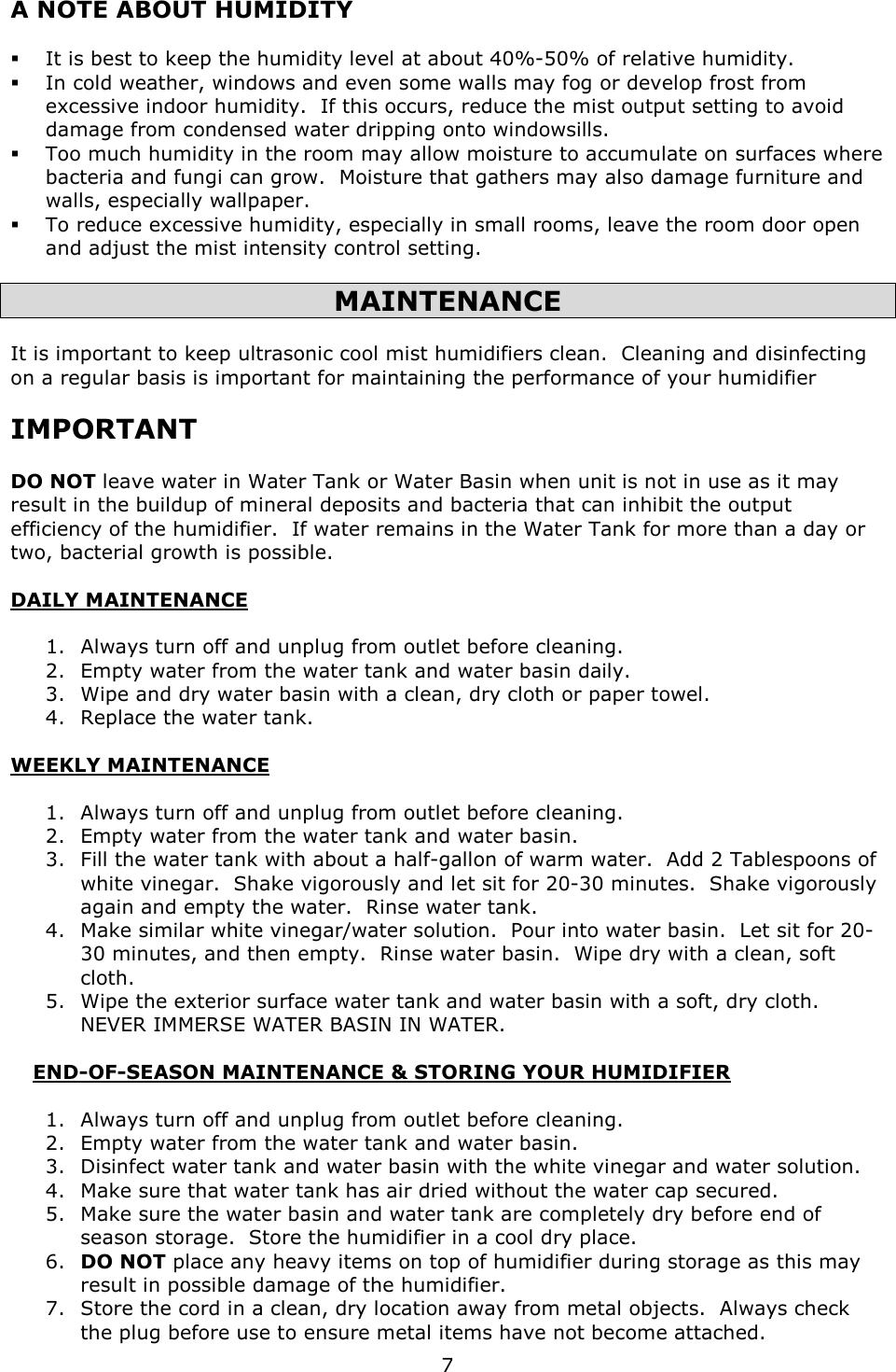 Page 8 of 11 - Crane EE-4109 - Hello Kitty Humidifier 2012 User Manual  To The Afecf9fe-10a1-45fc-bb26-ec1f3f14fc6f