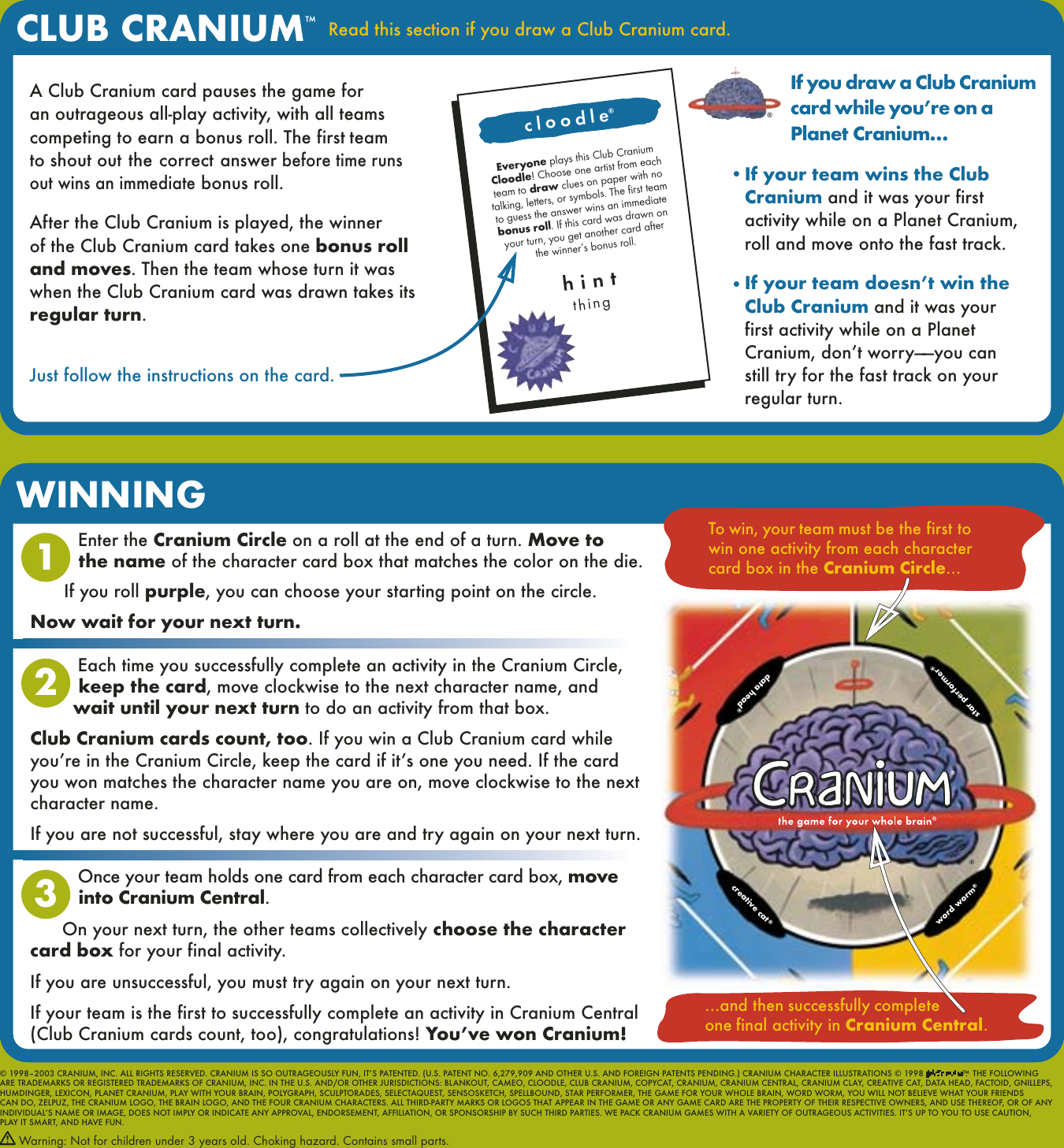 Page 2 of 2 - Cranium Cranium-Tune-Twister-Games-Users-Manual- P1184_Cranium_USv1p4_Instr  Cranium-tune-twister-games-users-manual