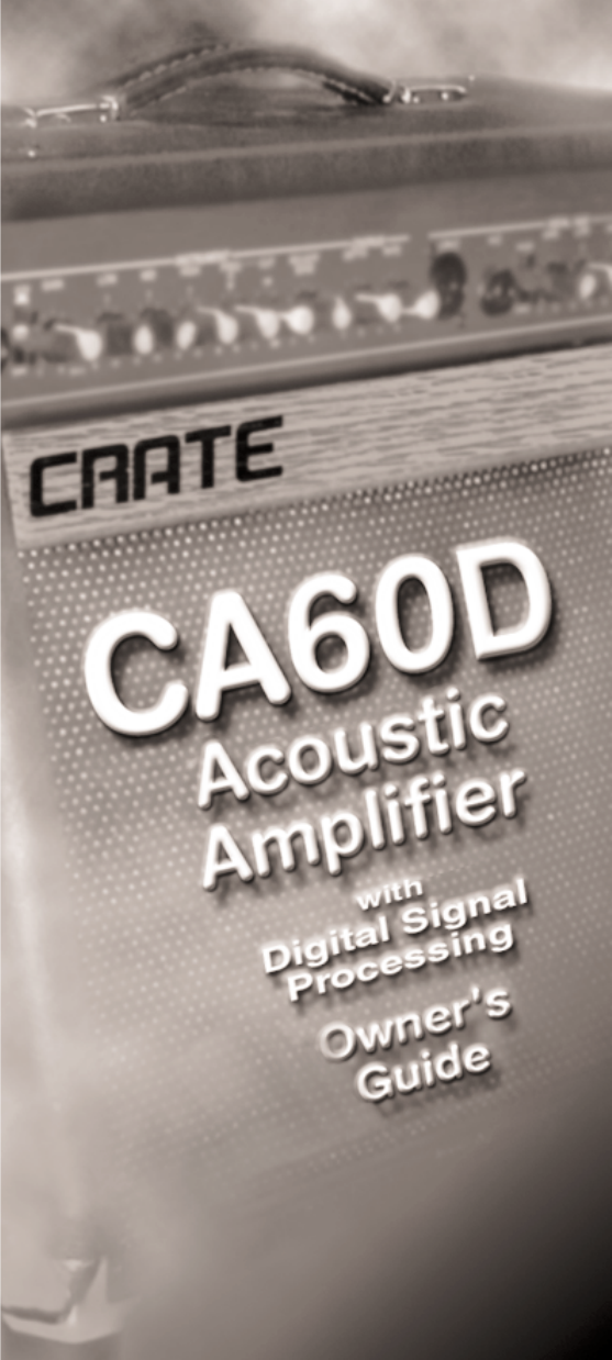 Page 1 of 6 - Crate-Amplifiers Crate-Amplifiers-Ca-60D-Users-Manual-  Crate-amplifiers-ca-60d-users-manual