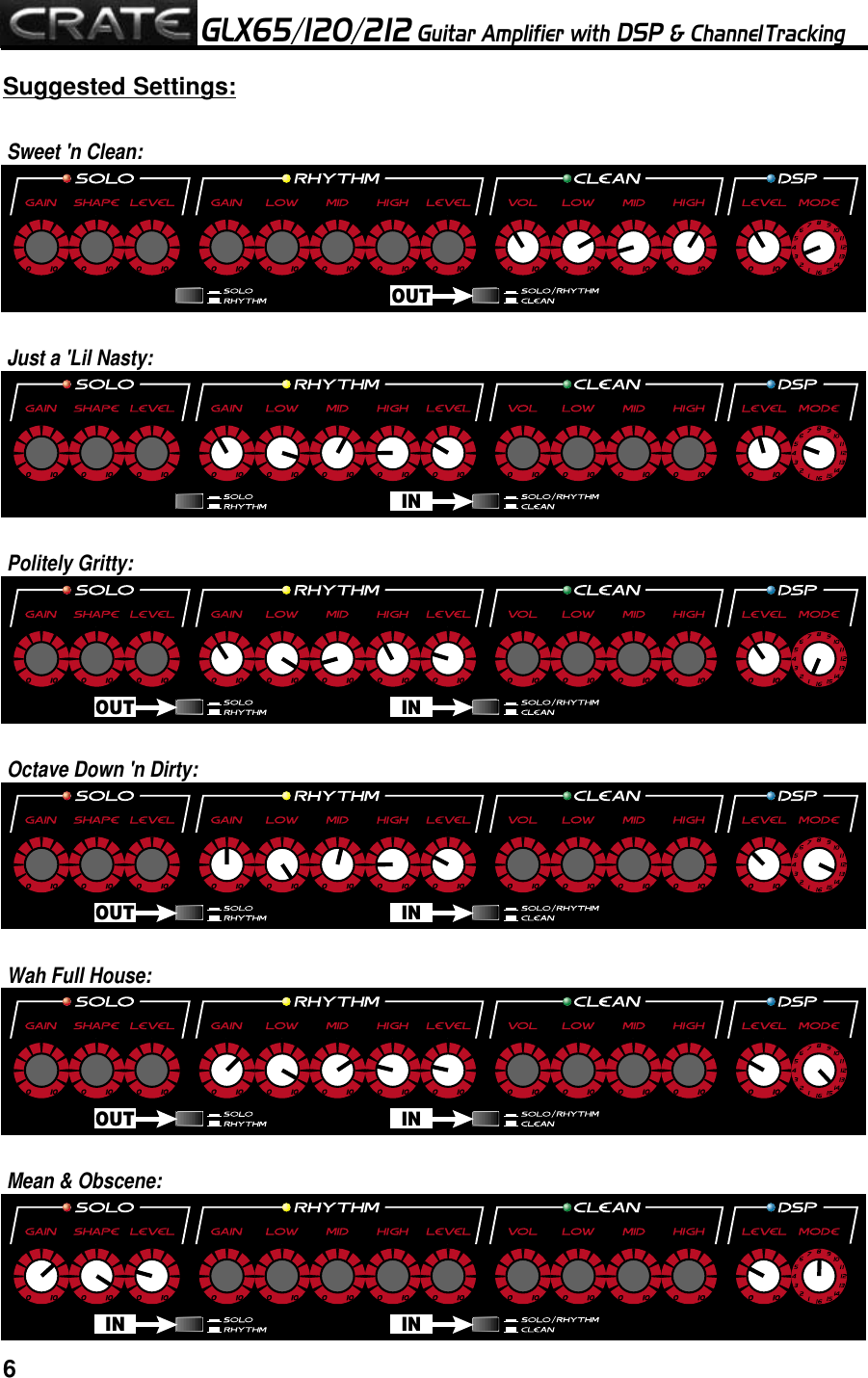 Page 6 of 8 - Crate-Amplifiers Crate-Amplifiers-Crate-Glx212-Users-Manual-  Crate-amplifiers-crate-glx212-users-manual
