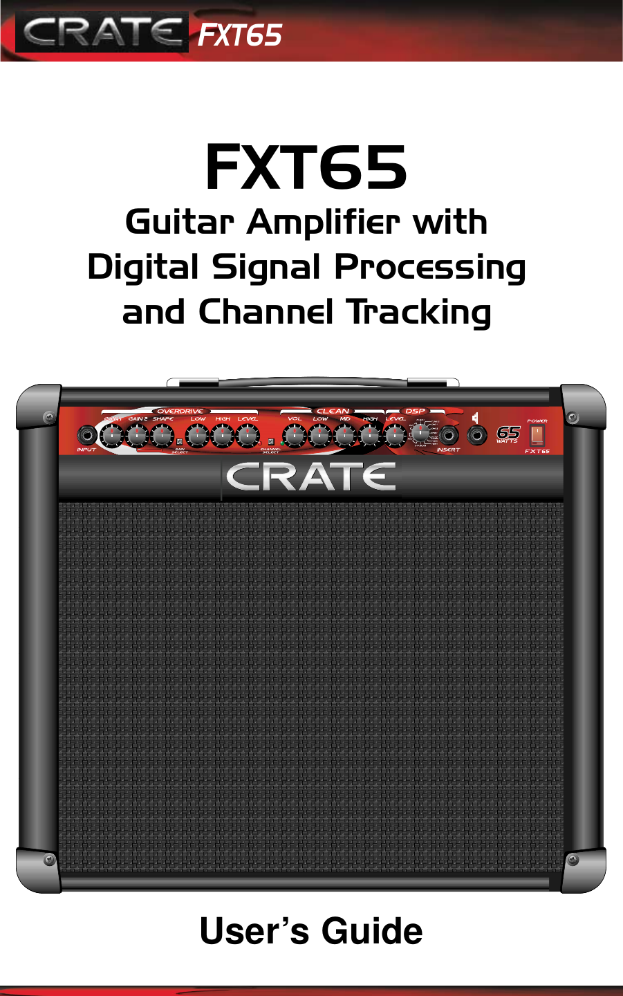 Page 1 of 8 - Crate-Amplifiers Crate-Amplifiers-Fxt65-Users-Manual-  Crate-amplifiers-fxt65-users-manual