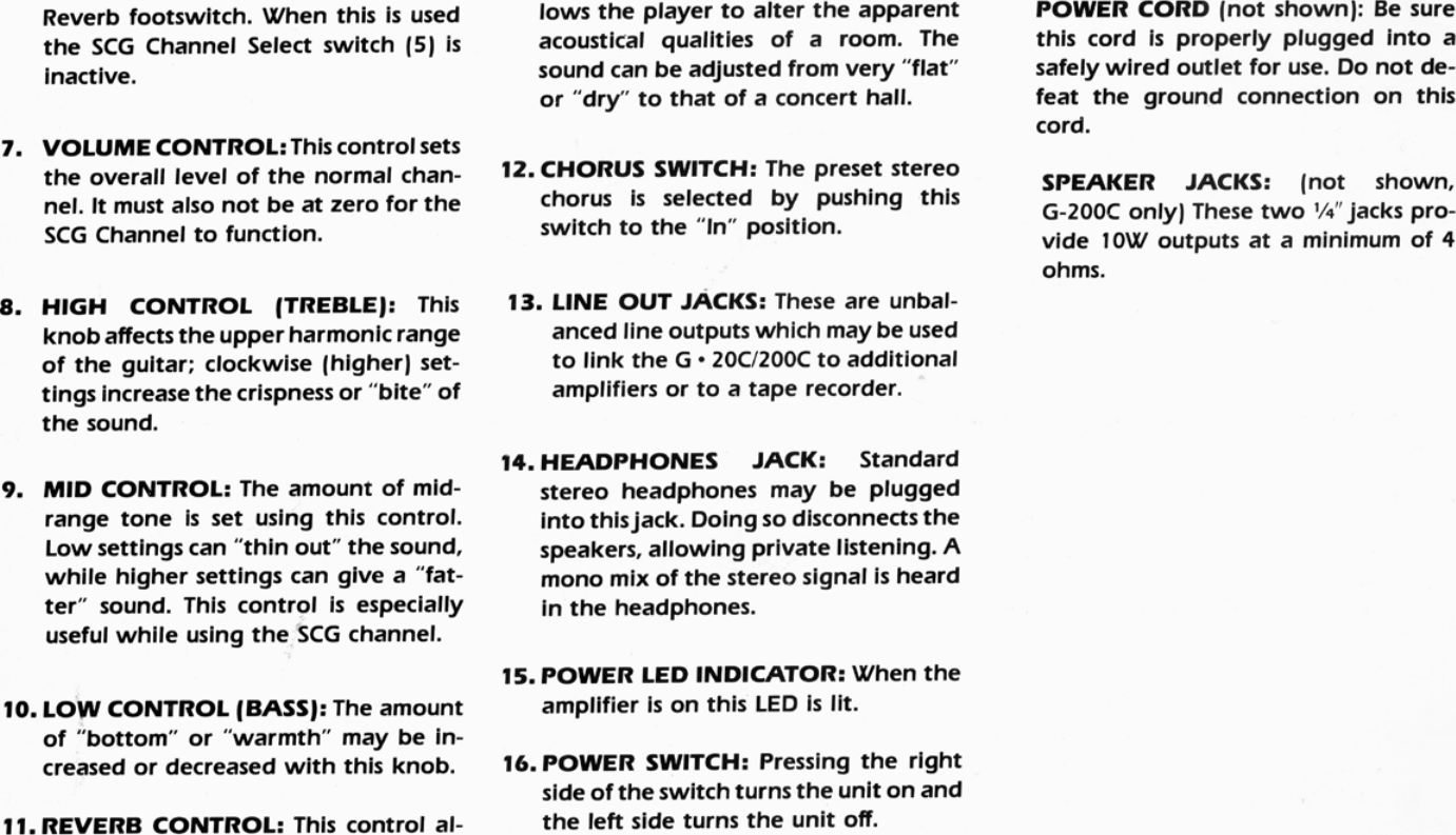 Page 4 of 5 - Crate-Amplifiers Crate-Amplifiers-G200C-Users-Manual-  Crate-amplifiers-g200c-users-manual