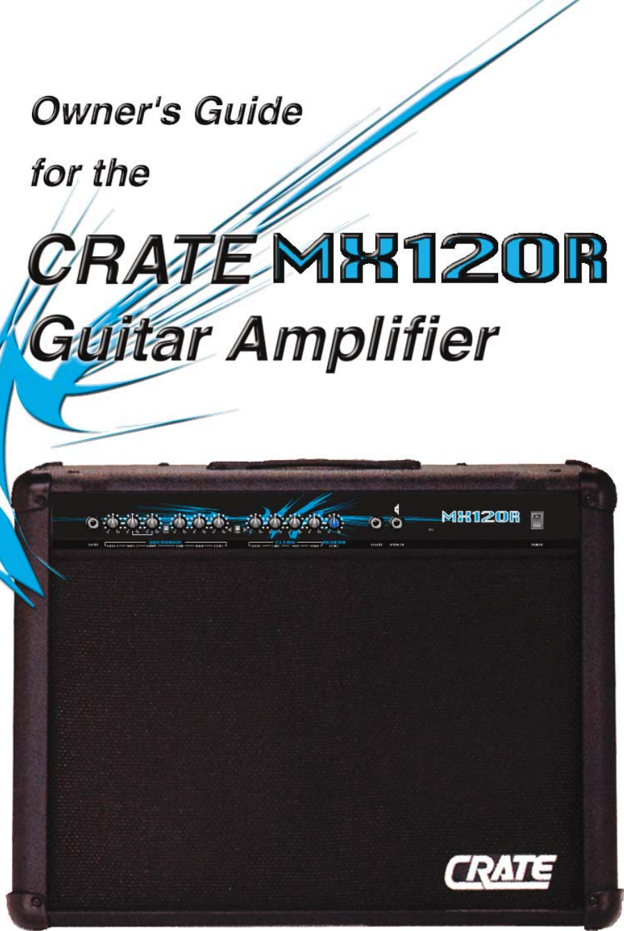 Page 1 of 8 - Crate-Amplifiers Crate-Amplifiers-Mx120R-Users-Manual-  Crate-amplifiers-mx120r-users-manual