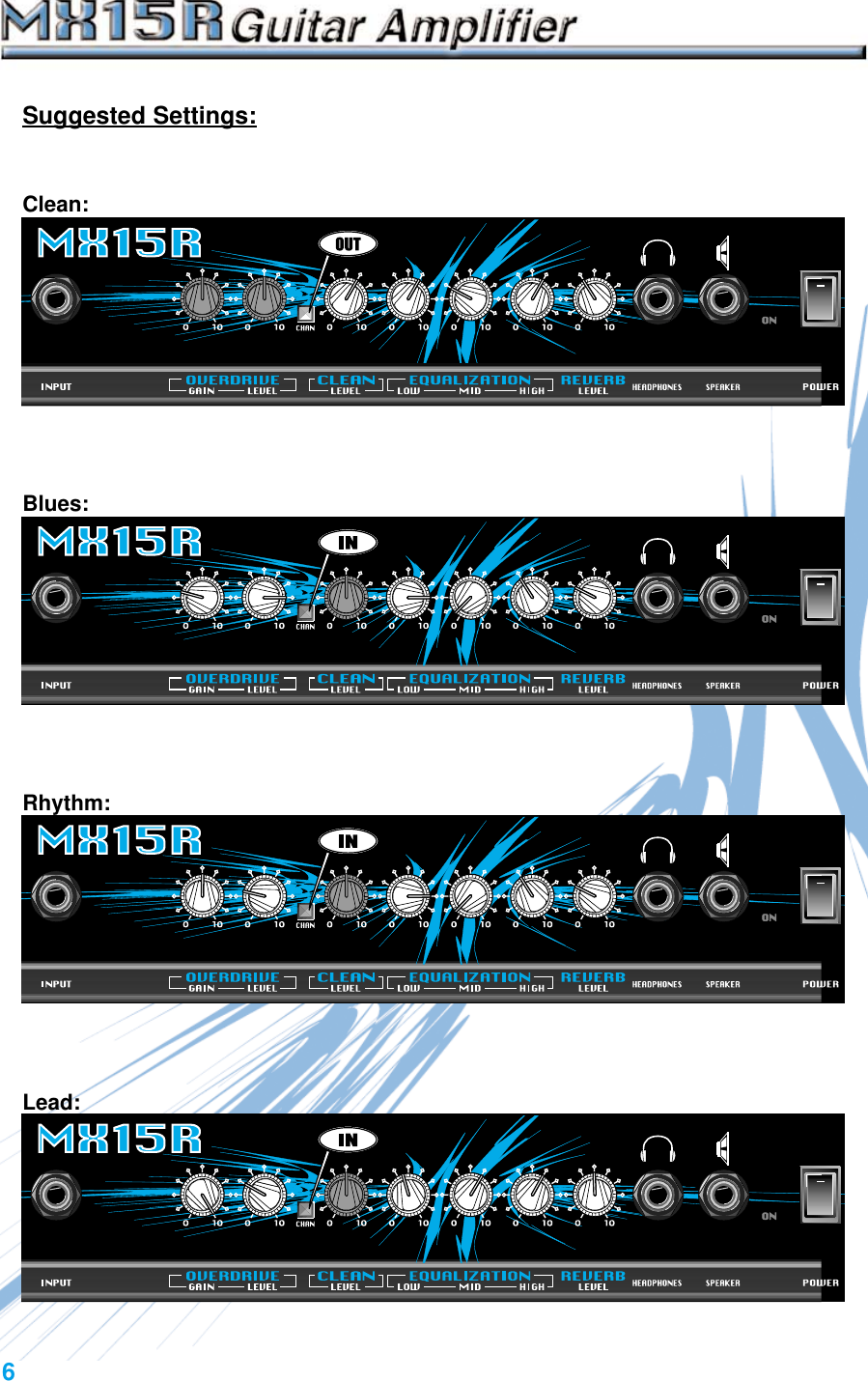 Page 6 of 8 - Crate-Amplifiers Crate-Amplifiers-Mx15R-Users-Manual-  Crate-amplifiers-mx15r-users-manual