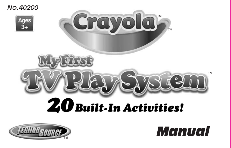 Crayola My First Tv Play System Users Manual