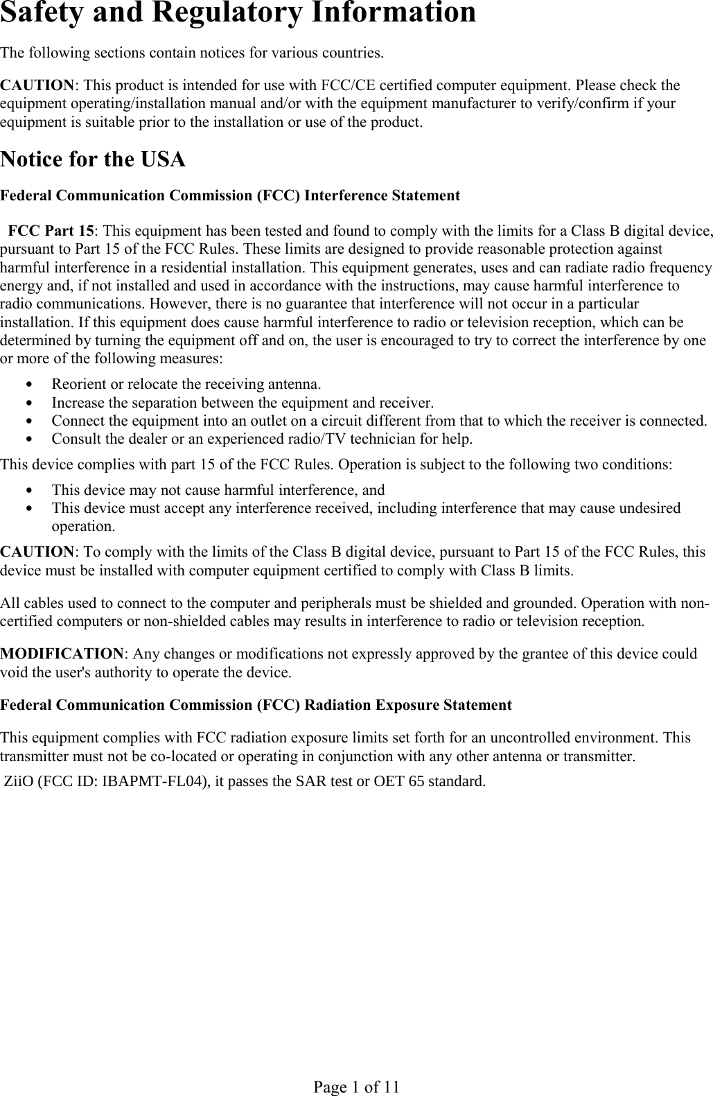 Creative Labs PMTFL04 etablet with WLAN and Bluetooth User Manual