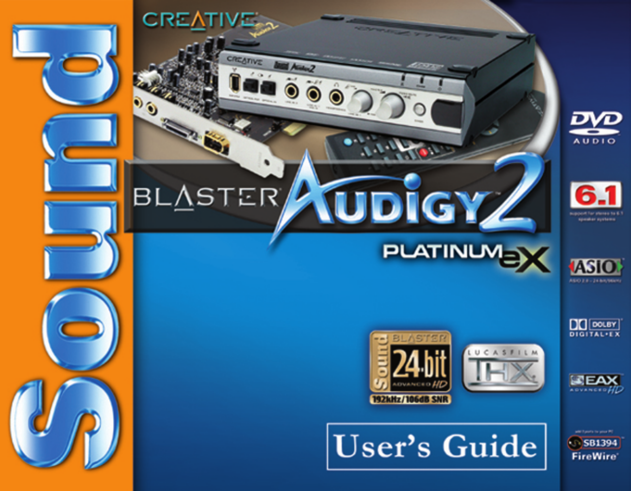 Creative Sound Blaster Audigy 2 Platinum Ex Users Manual English