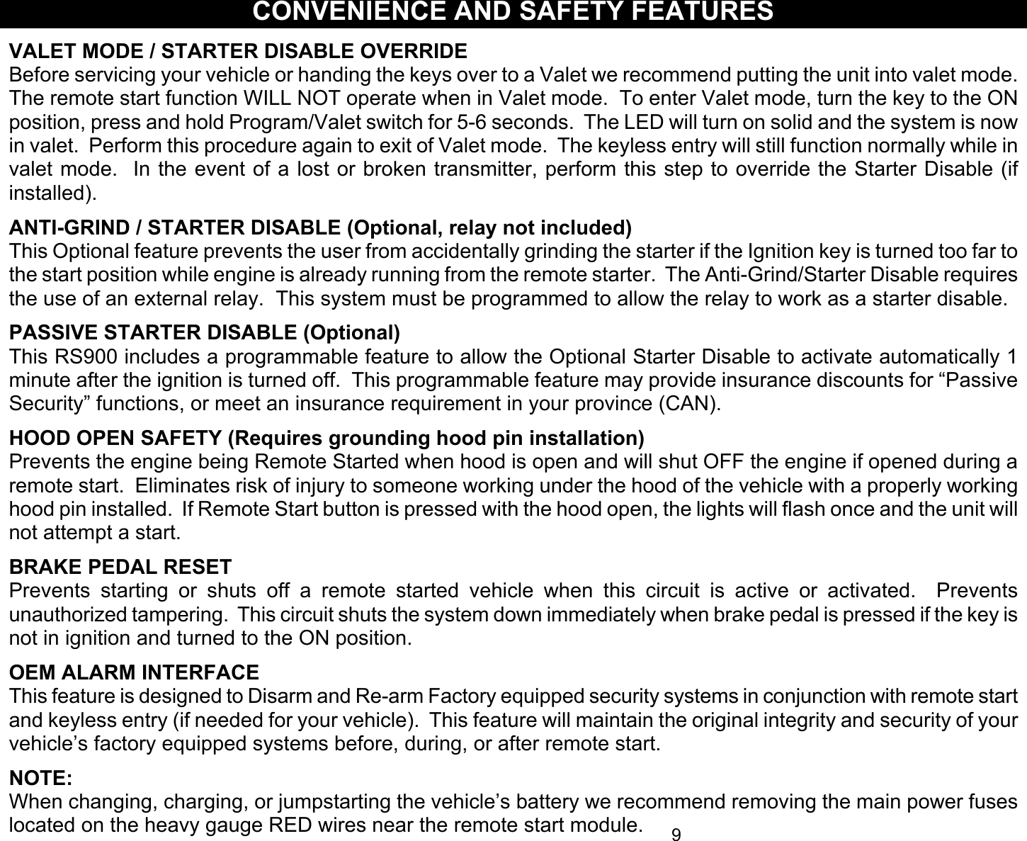 Page 9 of 12 - Crimestopper-Security-Products Crimestopper-Security-Products-Cool-Start-Rs-900-Users-Manual- CCCCCCCCCCCCCCCCCCCCCCCCCCCCCCCCCCCCCCCCCCCCCCCCCCCCCCCCCCCCCCCCCCCCCCCCCCC  Crimestopper-security-products-cool-start-rs-900-users-manual