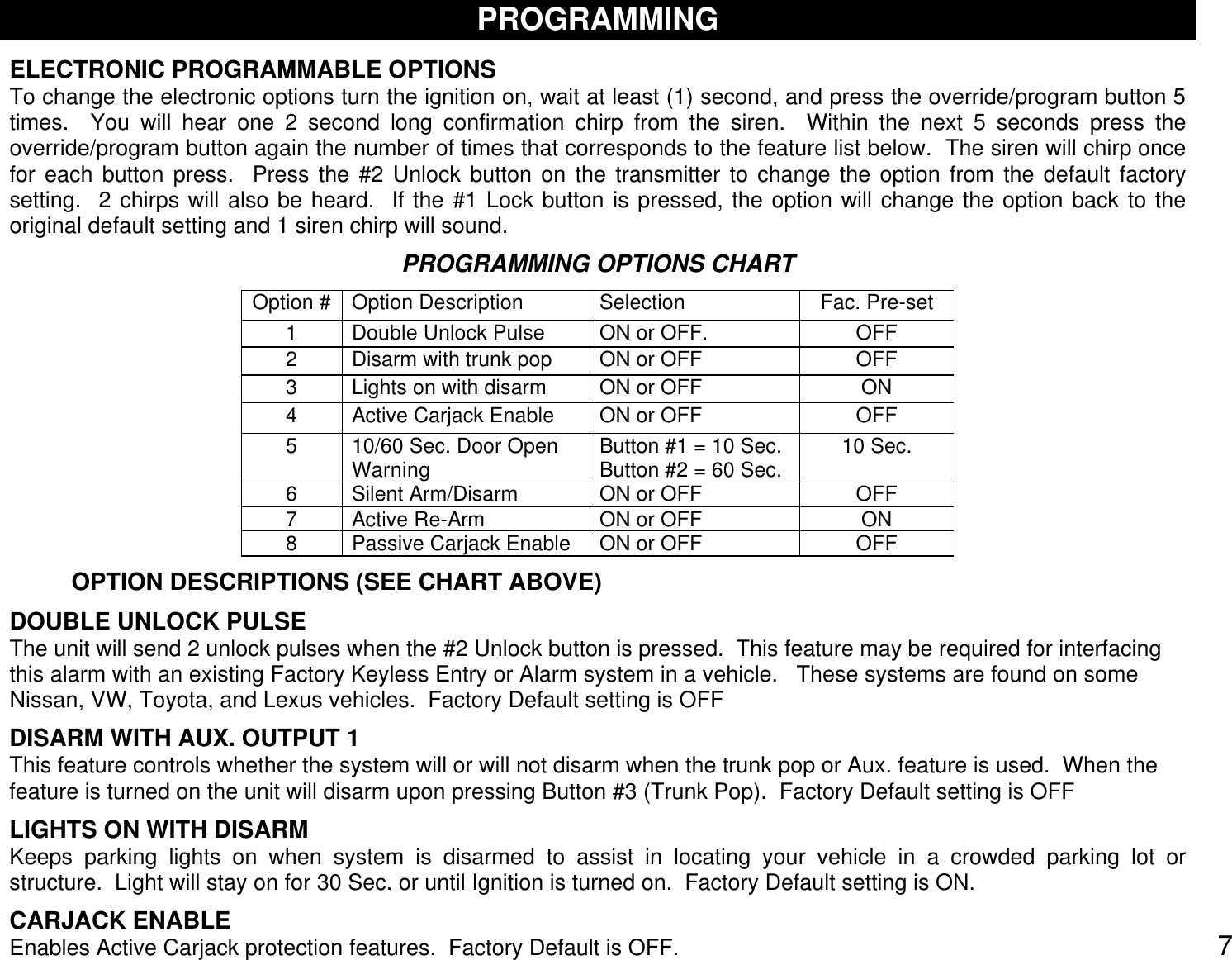 Page 7 of 12 - Crimestopper-Security-Products Crimestopper-Security-Products-Cs-2001-Users-Manual- CS2001man1  Crimestopper-security-products-cs-2001-users-manual