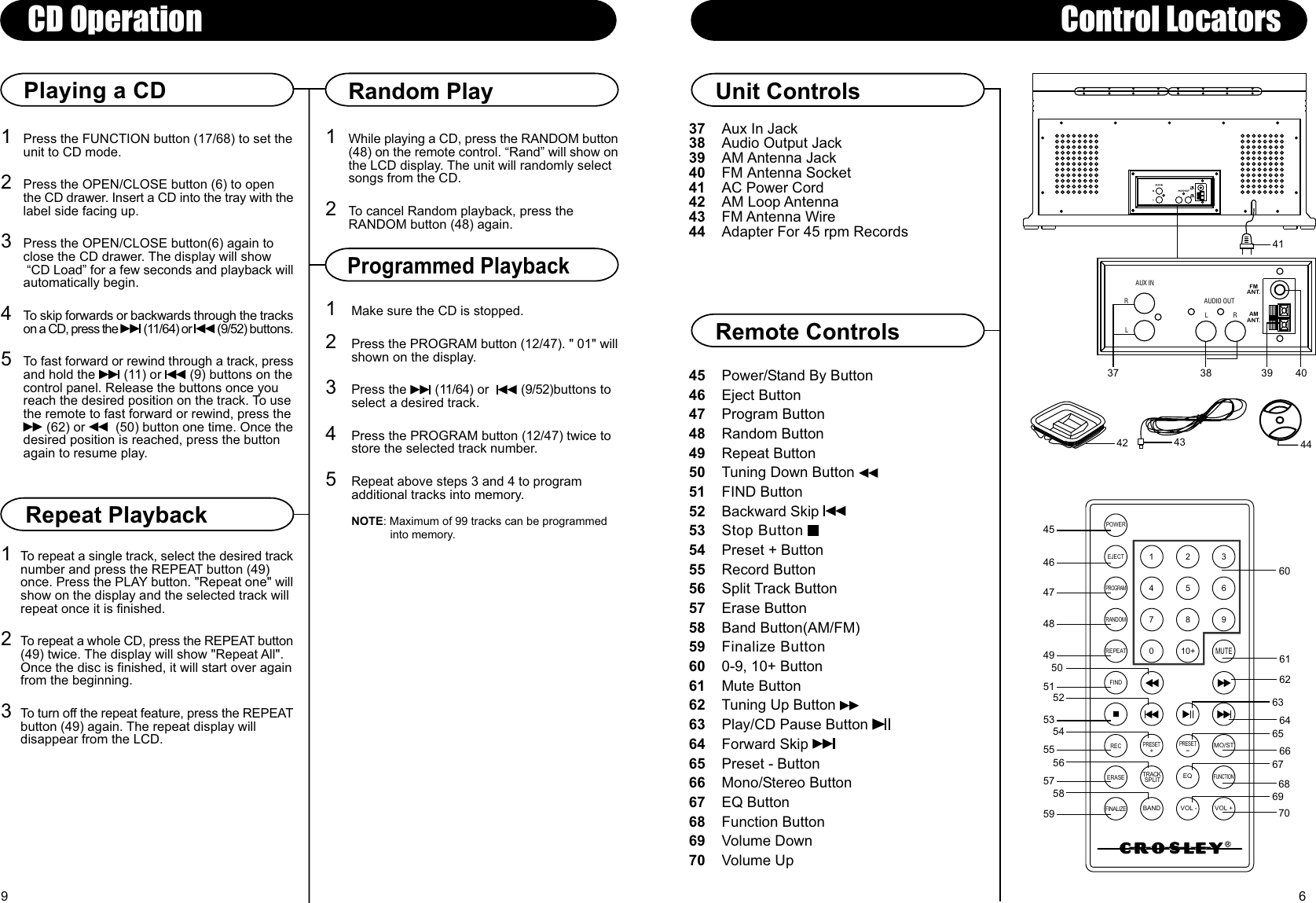 Page 7 of 8 - Crosley-Radio Crosley-Radio-Composer-Cd-Recorder-Cr247-Users-Manual- 910-263100-002.FH10  Crosley-radio-composer-cd-recorder-cr247-users-manual