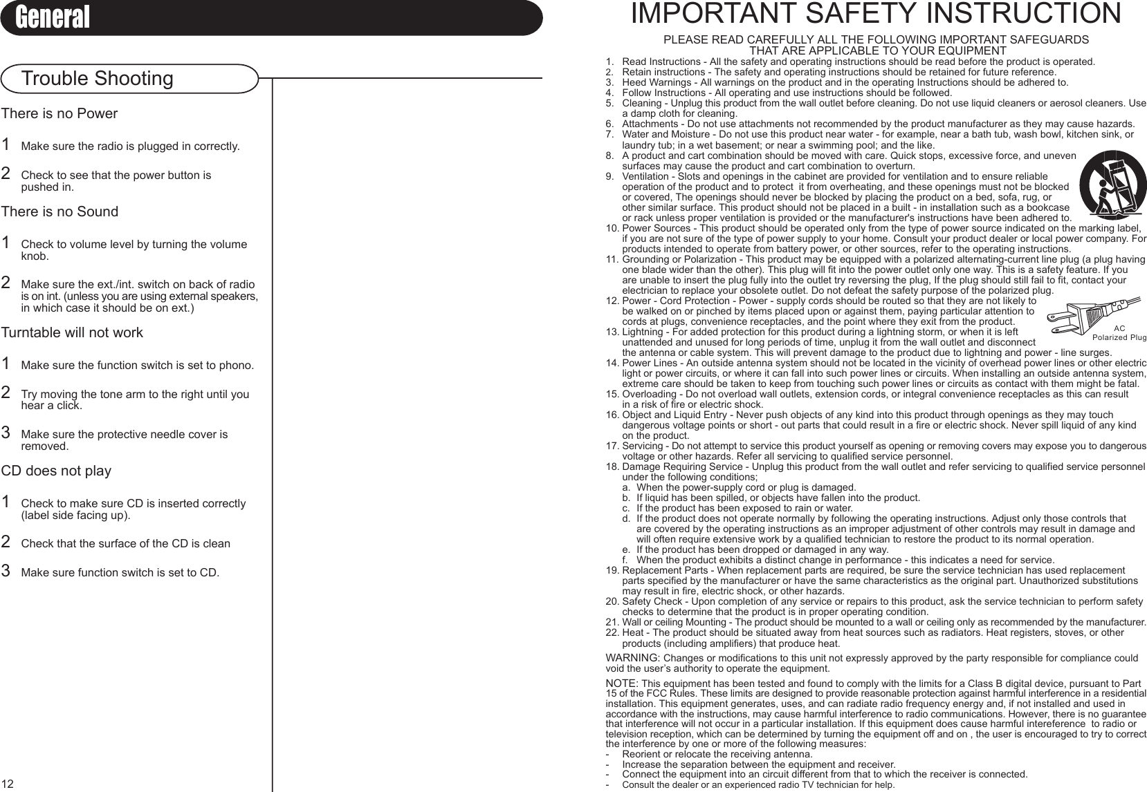 Page 3 of 8 - Crosley-Radio Crosley-Radio-Conductor-Cr73-Users-Manual-  Crosley-radio-conductor-cr73-users-manual