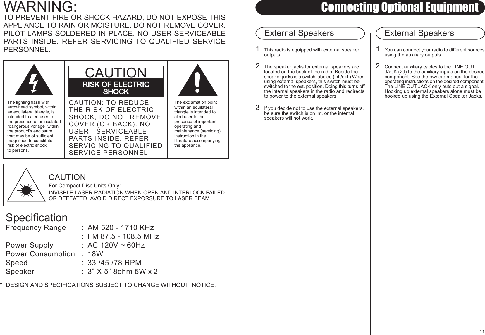 Page 4 of 8 - Crosley-Radio Crosley-Radio-Conductor-Cr73-Users-Manual-  Crosley-radio-conductor-cr73-users-manual