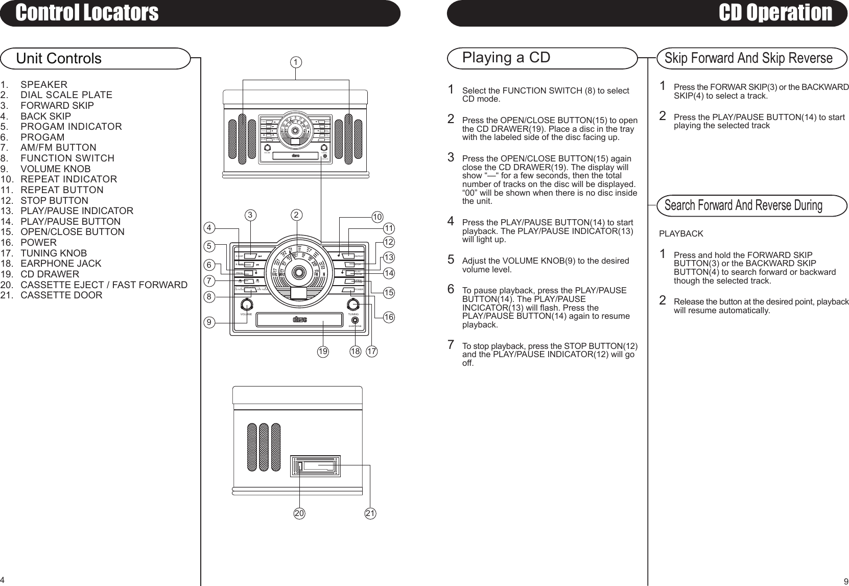 Page 6 of 8 - Crosley-Radio Crosley-Radio-Conductor-Cr73-Users-Manual-  Crosley-radio-conductor-cr73-users-manual