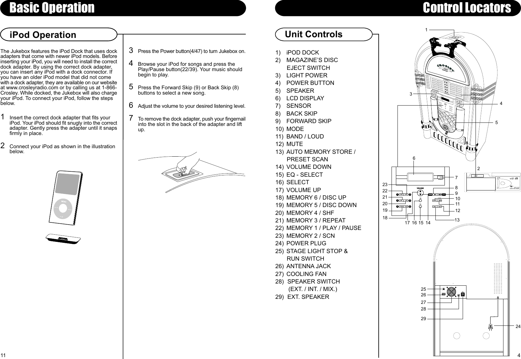Page 3 of 8 - Crosley-Radio Crosley-Radio-Full-Size-Jukebox-Cr12-10-Users-Manual- 910-280500-0010-100.FH10  Crosley-radio-full-size-jukebox-cr12-10-users-manual