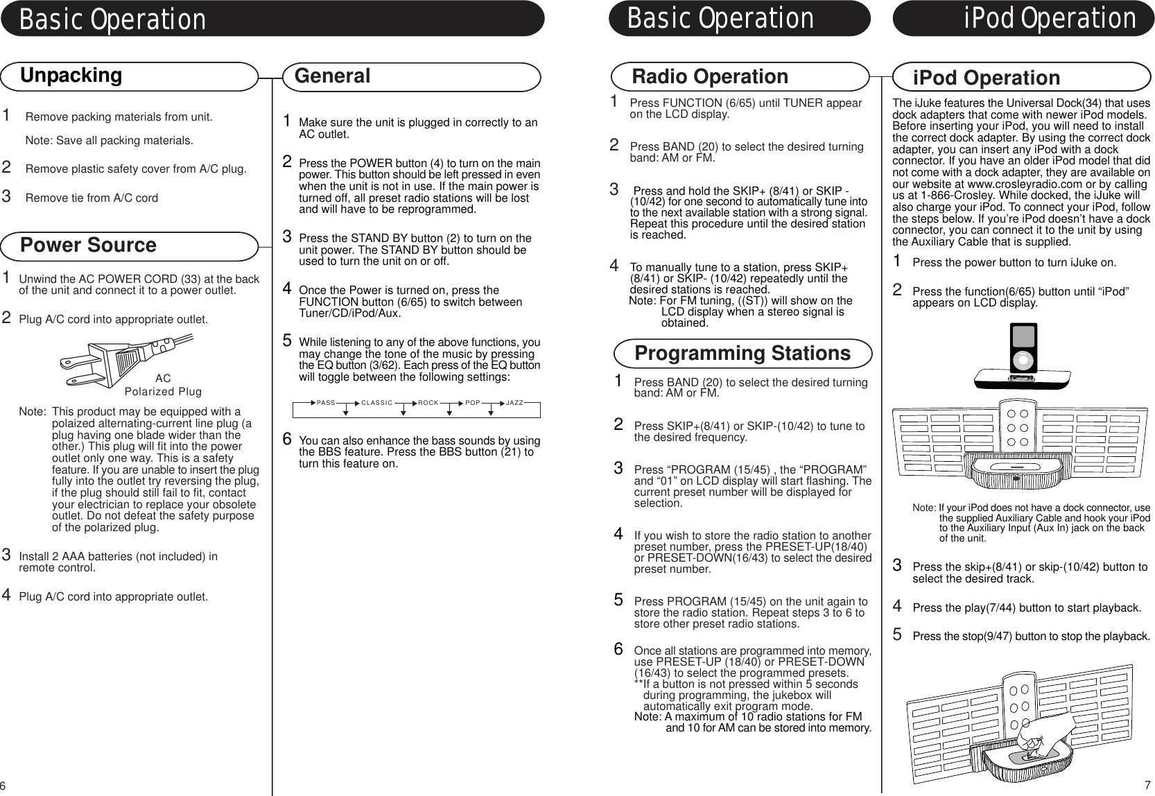 Page 8 of 8 - Crosley-Radio Crosley-Radio-Ijuke-Deluxe-Cr12-2-Users-Manual-  Crosley-radio-ijuke-deluxe-cr12-2-users-manual