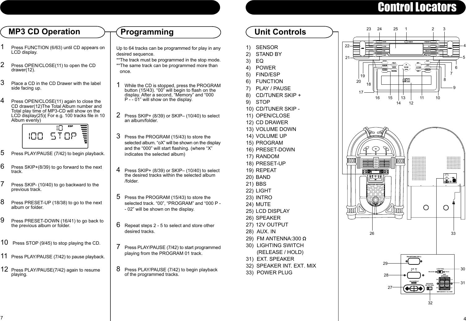 Page 5 of 6 - Crosley-Radio Crosley-Radio-Jukebox-With-Cd-Cr12-1-Users-Manual- 910-252700-007.FH10  Crosley-radio-jukebox-with-cd-cr12-1-users-manual