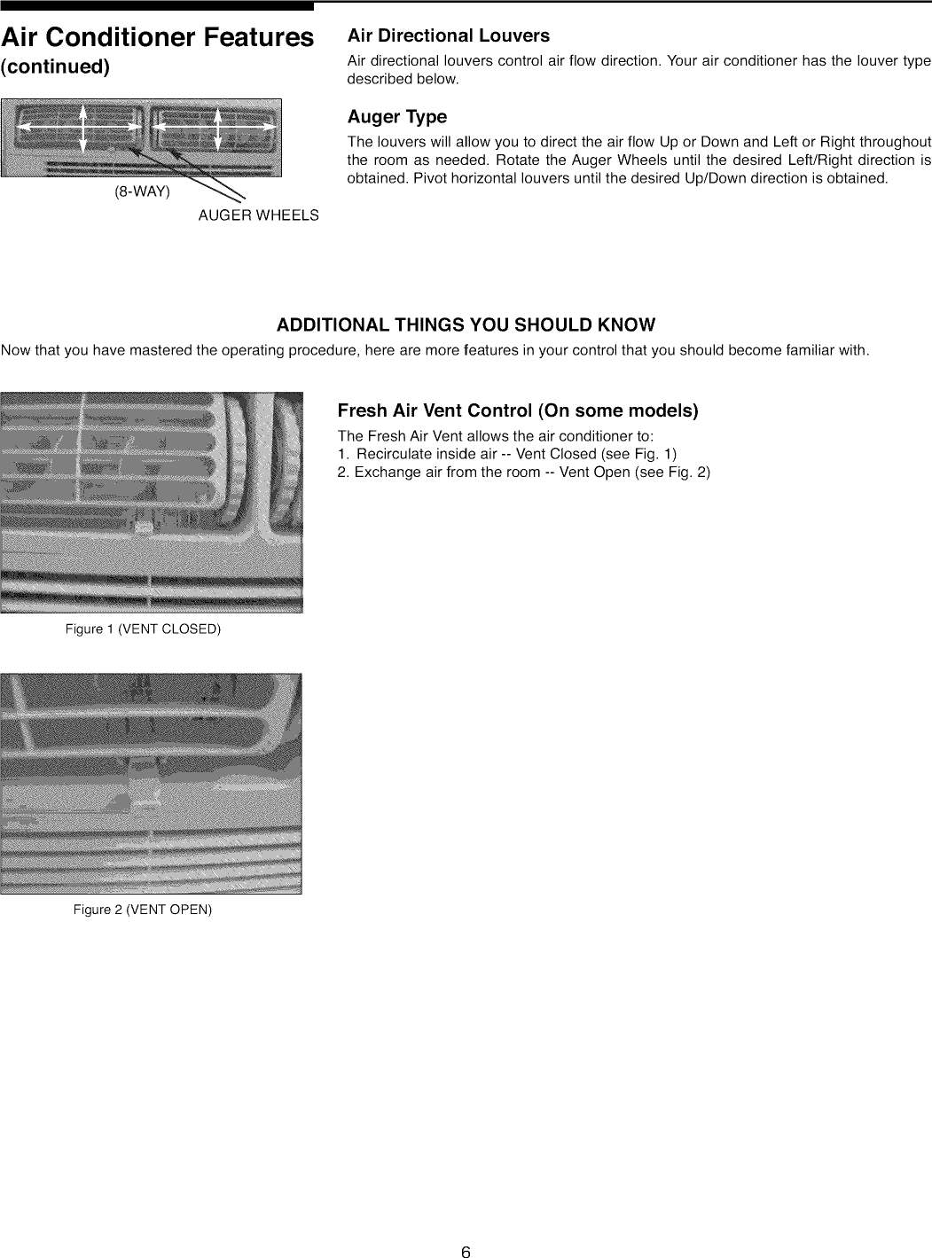 Page 6 of 8 - Crosley CAE10MA User Manual AIR CONDITIONER - Manuals And Guides L0907331