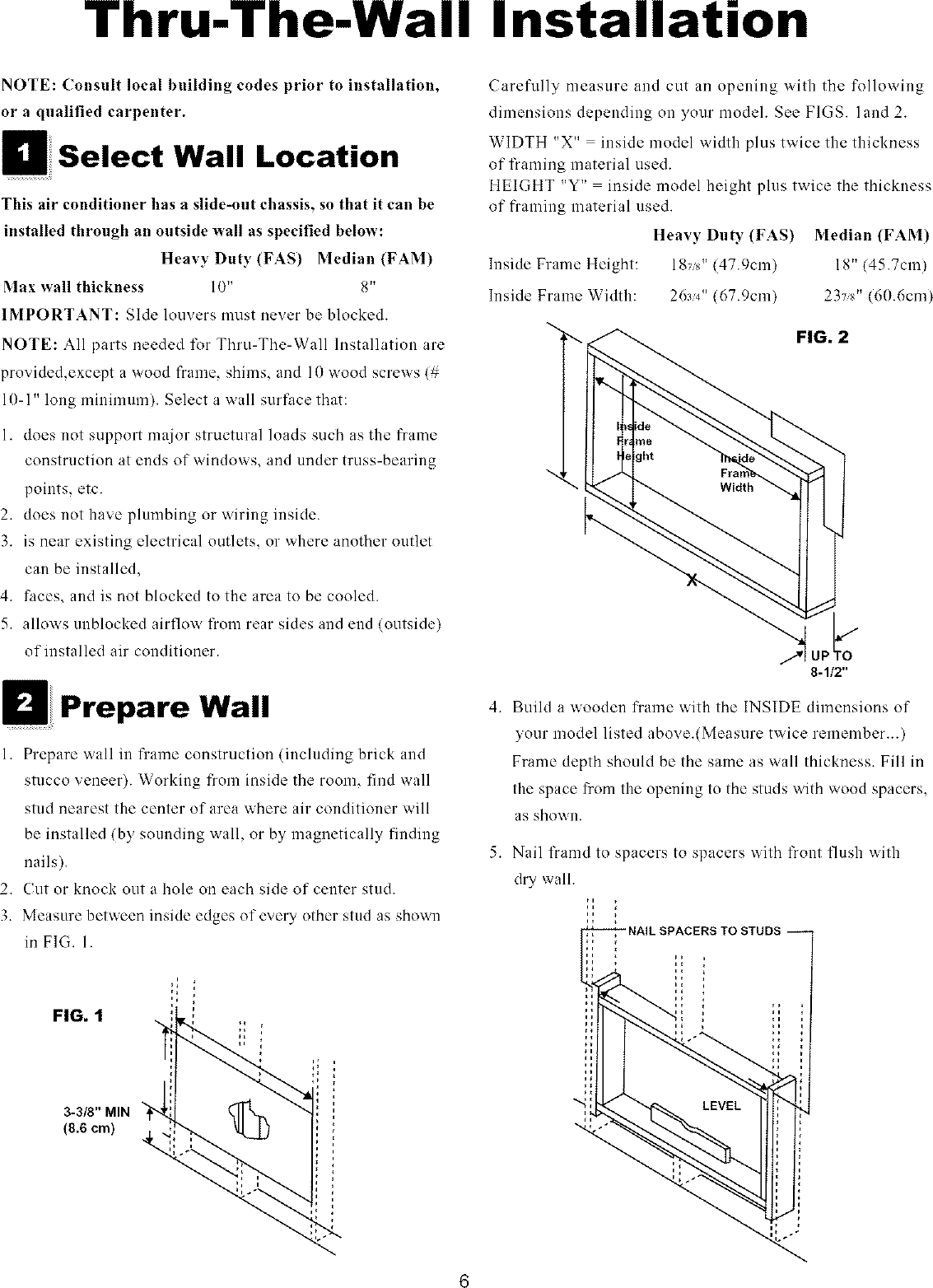 Page 6 of 8 - Crosley CAE15ESR11 User Manual  AIR CONDITIONER - Manuals And Guides L0806996