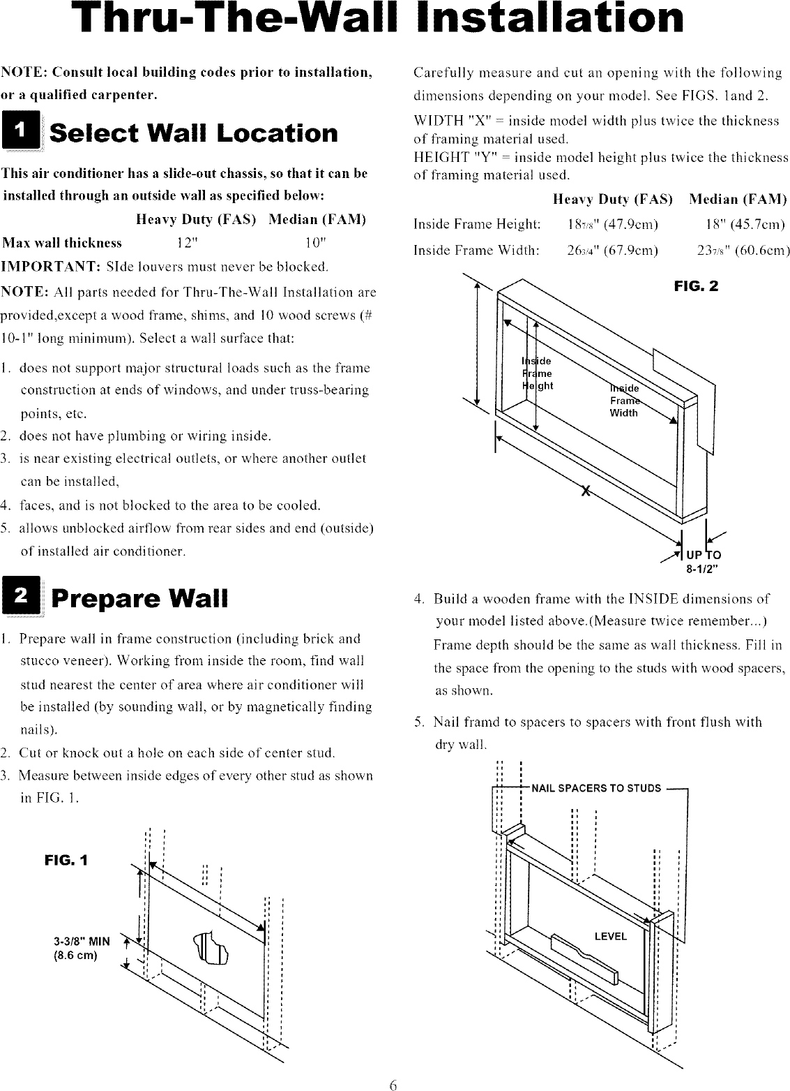 Page 6 of 8 - Crosley CAE18ESR1 User Manual  AIR CONDITIONER - Manuals And Guides L0703248