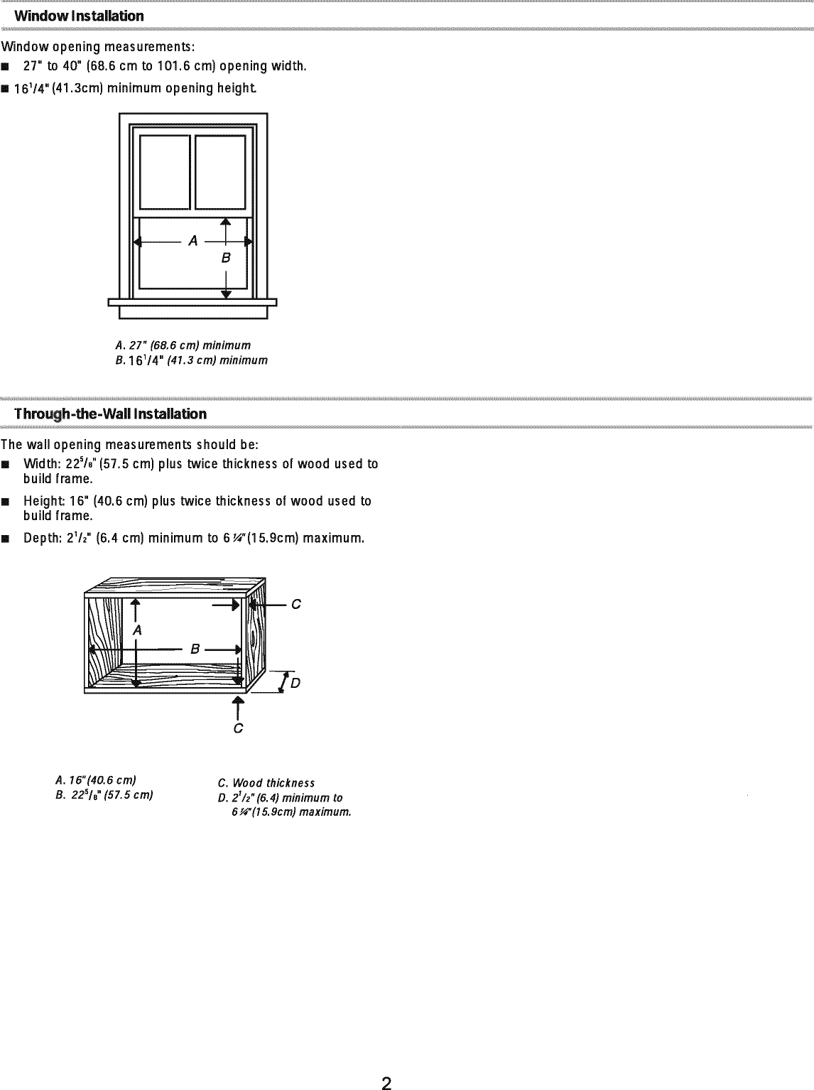 Page 2 of 8 - Crosley CAHE8ER14 User Manual  AIR CONDITIONER - Manuals And Guides L0808382