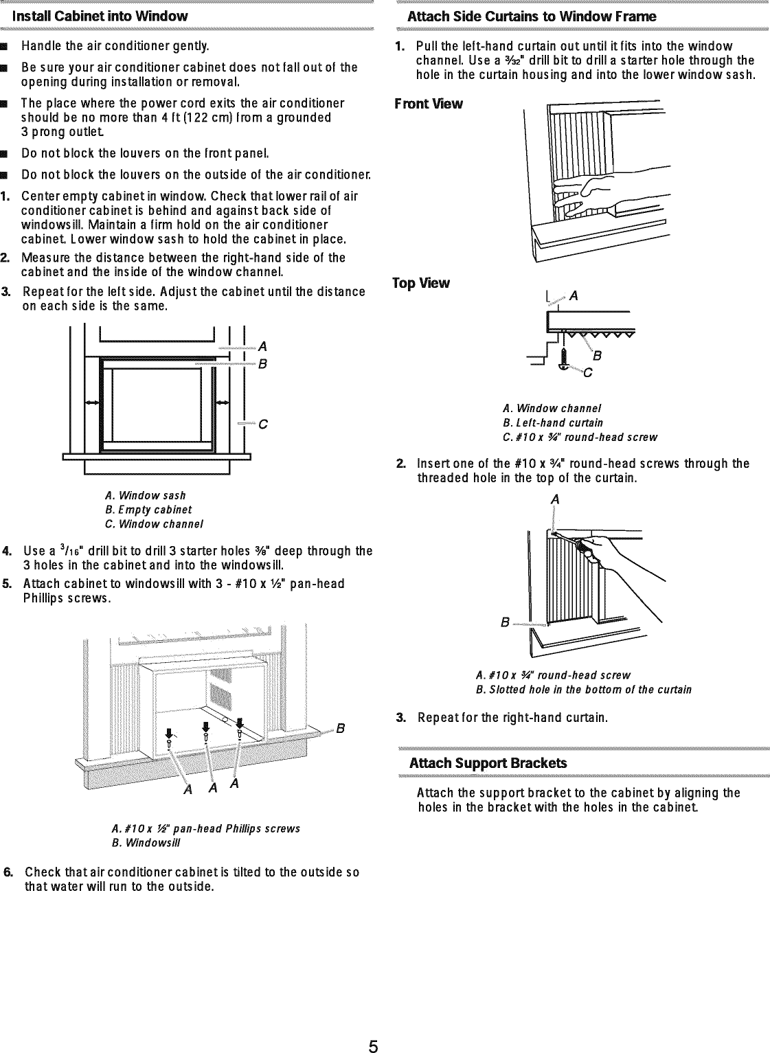 Page 5 of 8 - Crosley CAHE8ER14 User Manual  AIR CONDITIONER - Manuals And Guides L0808382