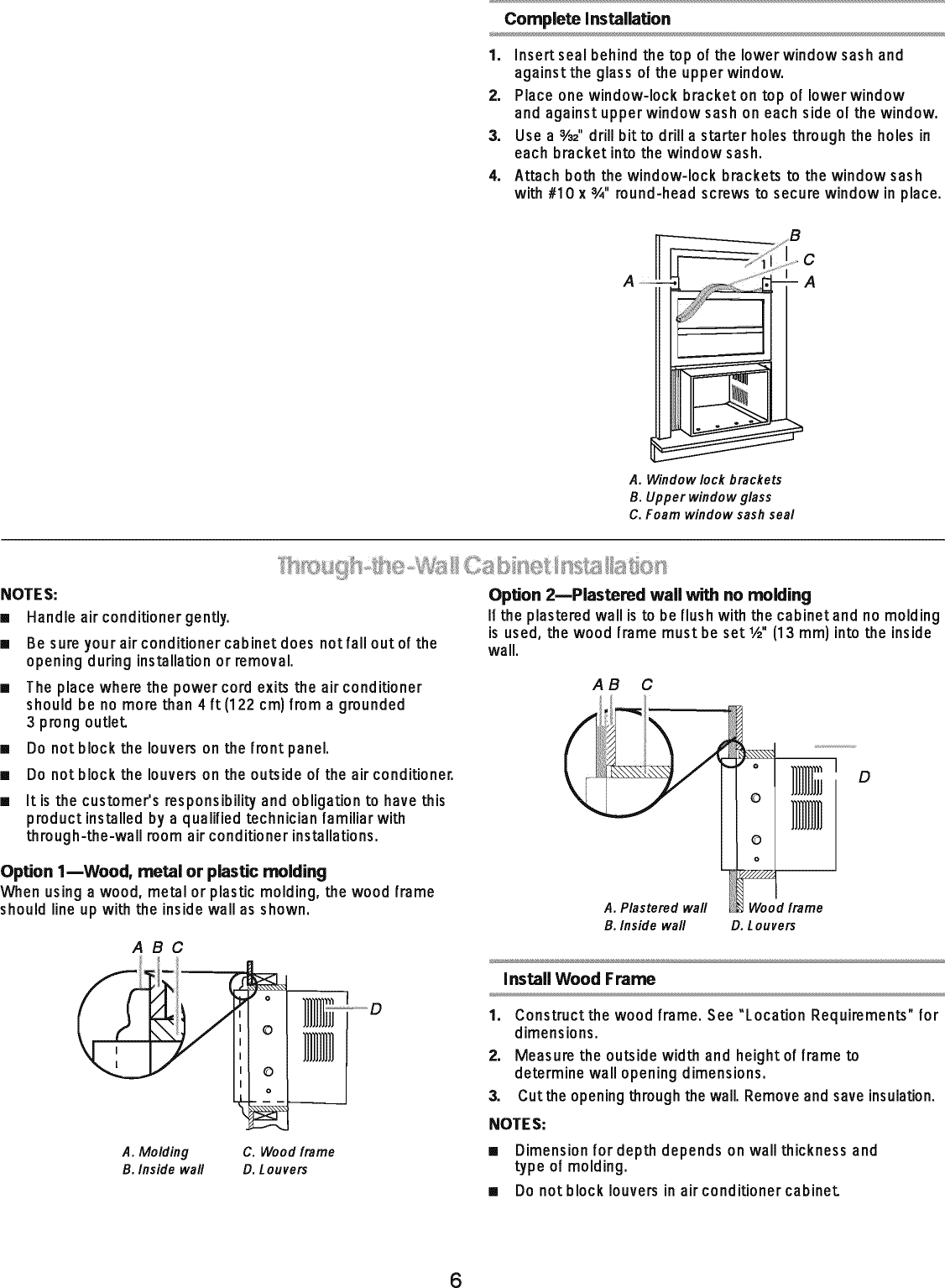 Page 6 of 8 - Crosley CAHE8ER14 User Manual  AIR CONDITIONER - Manuals And Guides L0808382